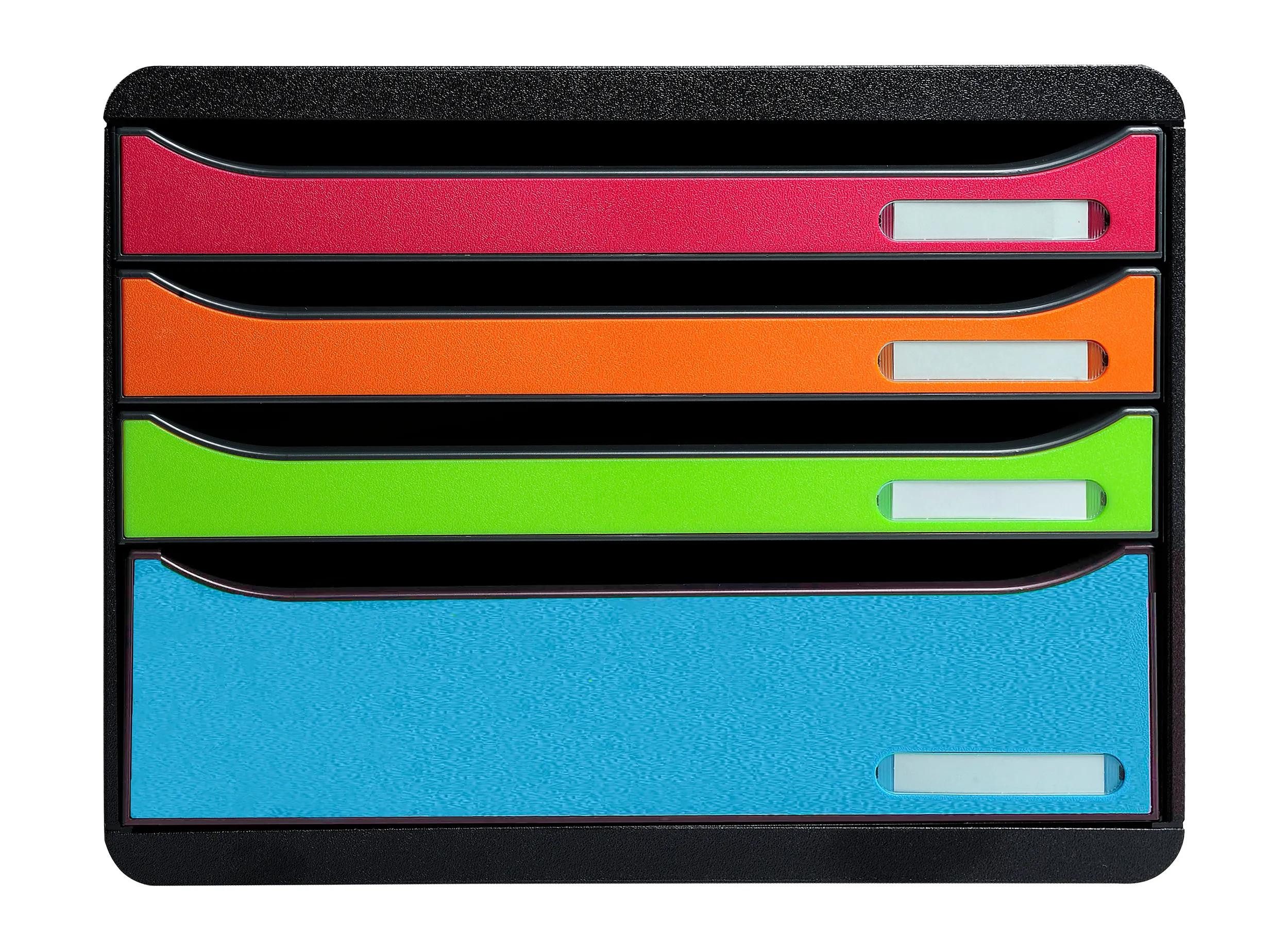 EXACOMPTA Schubladenbox Schubladenbox BigBox Plus Horizon Quer 5 Schubladen Regenbogen 315798D, Boxen stappelbar