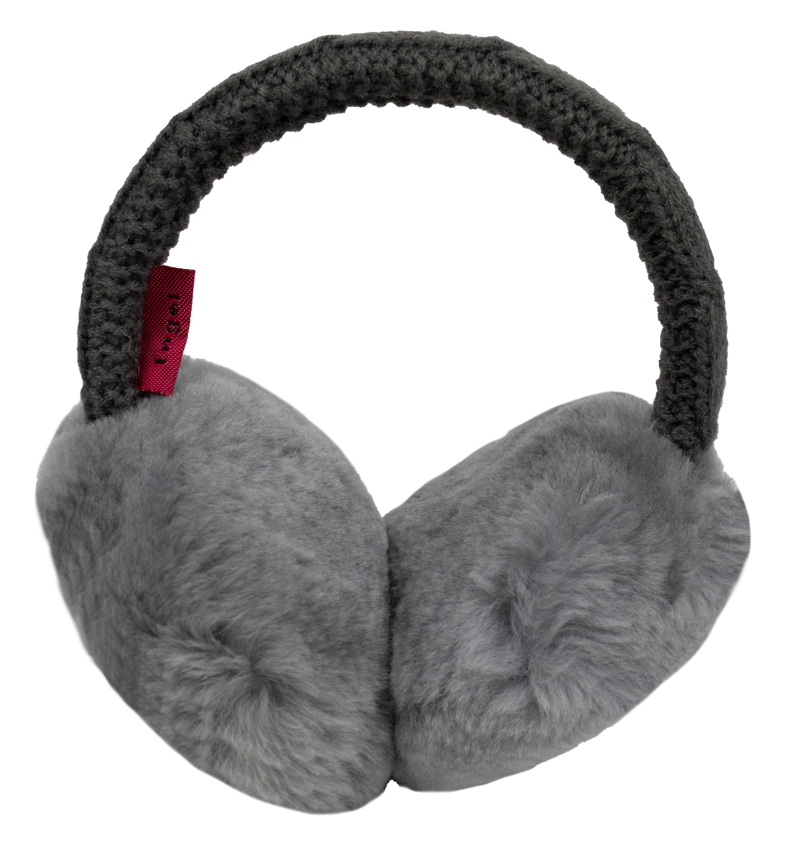 Reissner Lammfelle Ohrenwärmer Kopfbügel Ohrenschützer MIKA Merino Lammfell & Strickware gefüttert mit weichem Lammfell