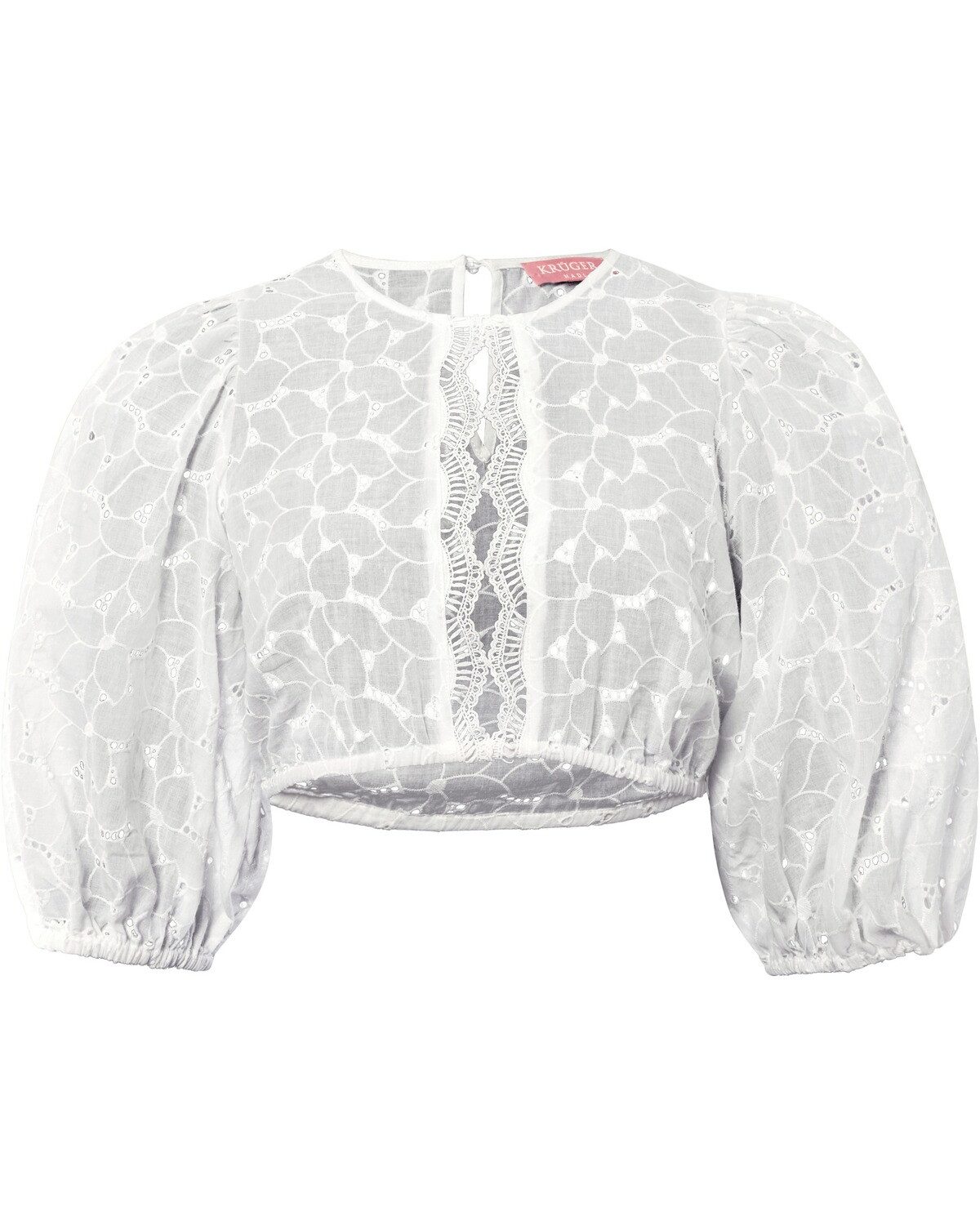 Dirndlbluse Dirndlbluse mit Lochstickerei