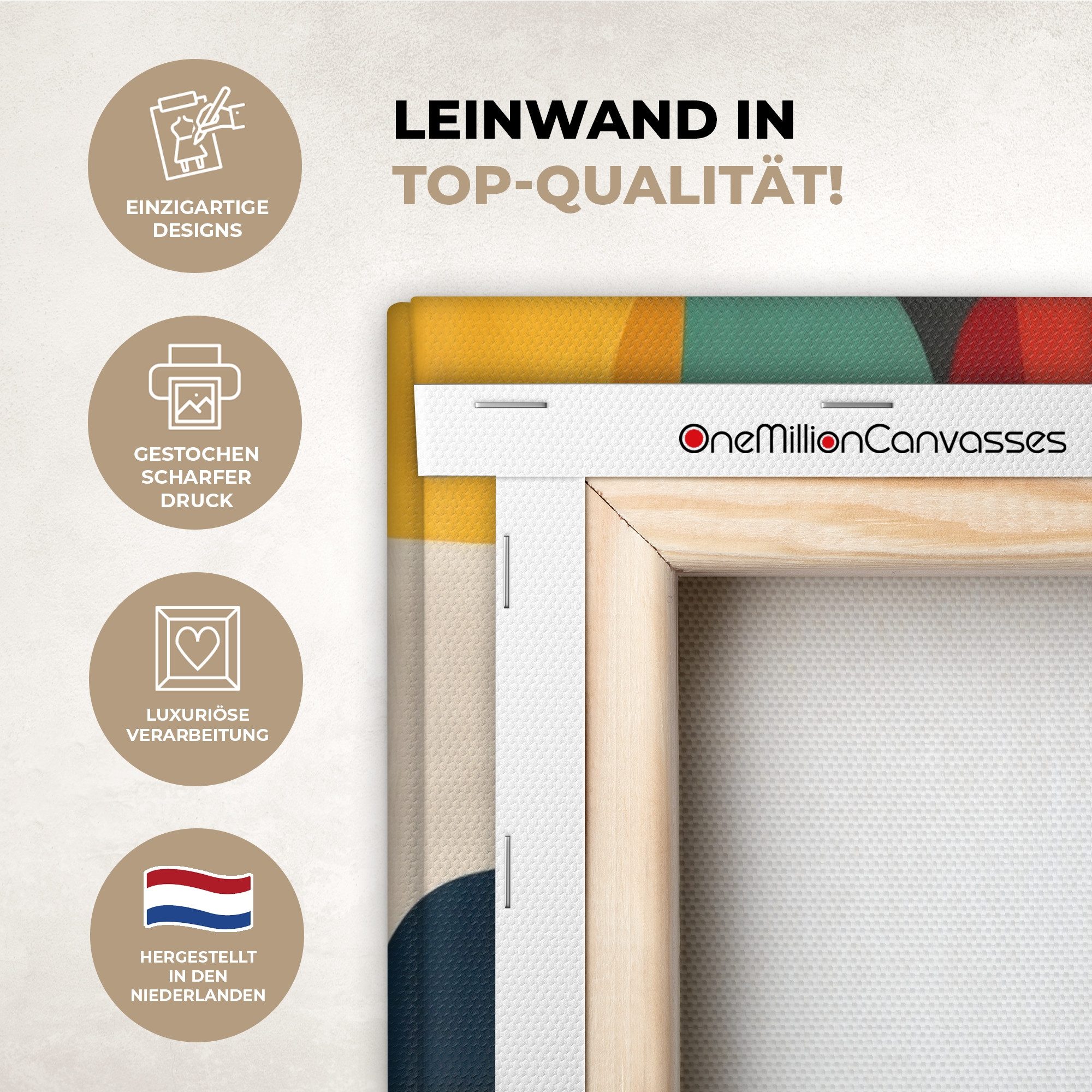 OneMillionCanvasses® Leinwandbild Formen - Bunt - Abstrakt - Flugzeuge, Fotodruck (1 St), Wandbild, Deko Schlafzimmer Wohnzimmer Flur 20x20 cm
