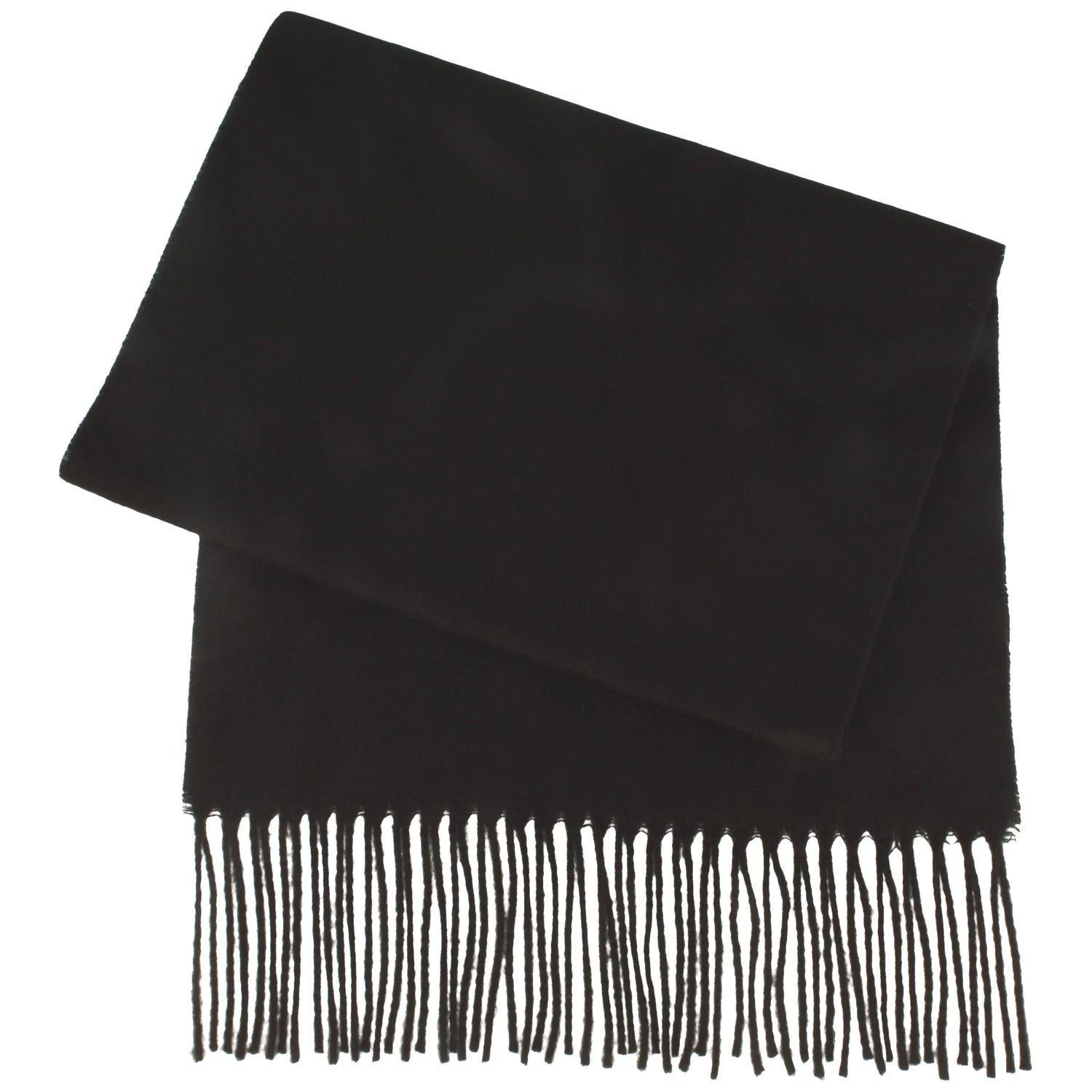 Breiter Modeschal, weich mit Fransen aus günstig online kaufen