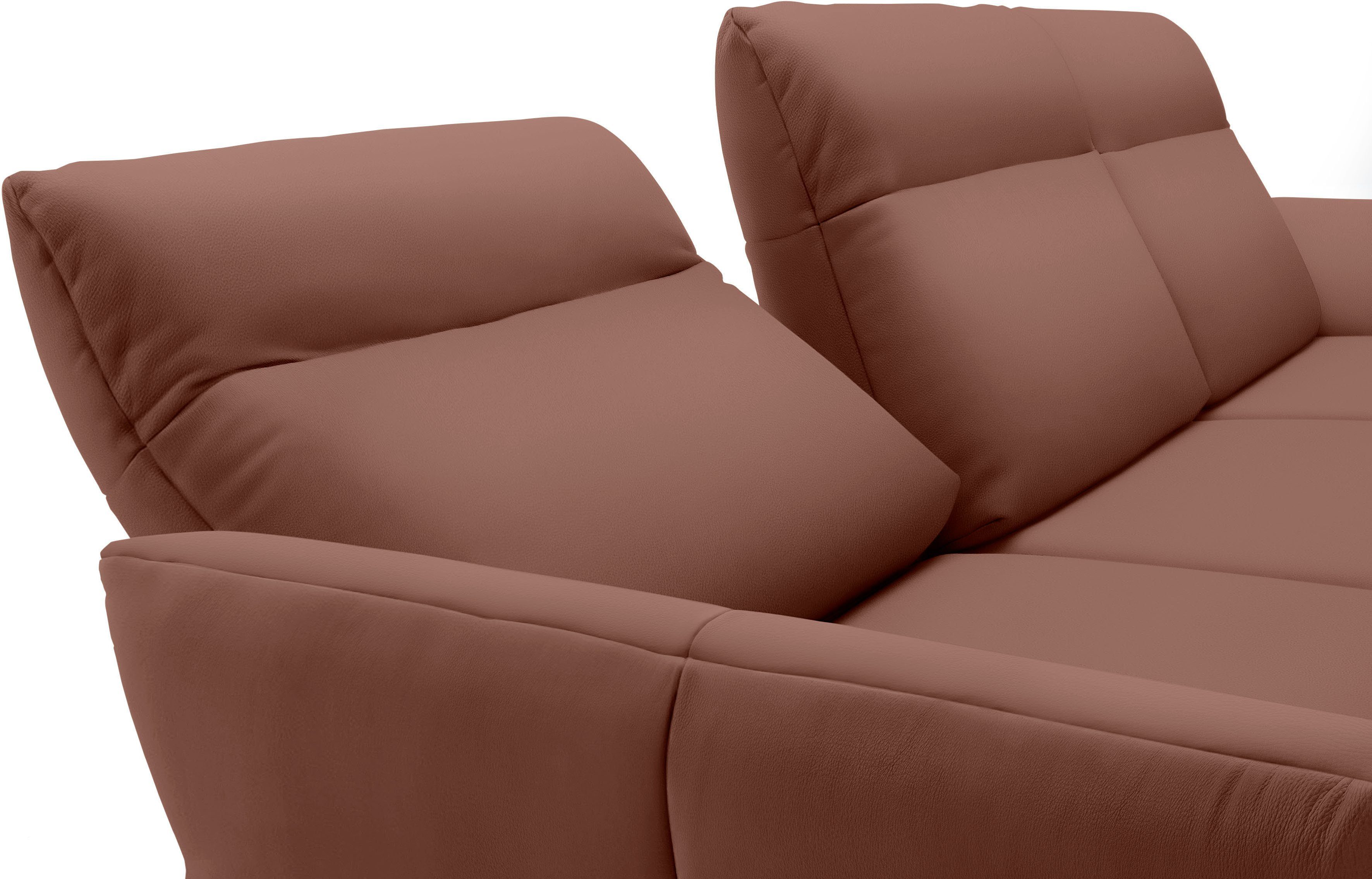 hs.460, hülsta sofa 318 Sockel in Ecksofa Umbragrau, in cm Winkelfüße Breite Eiche,
