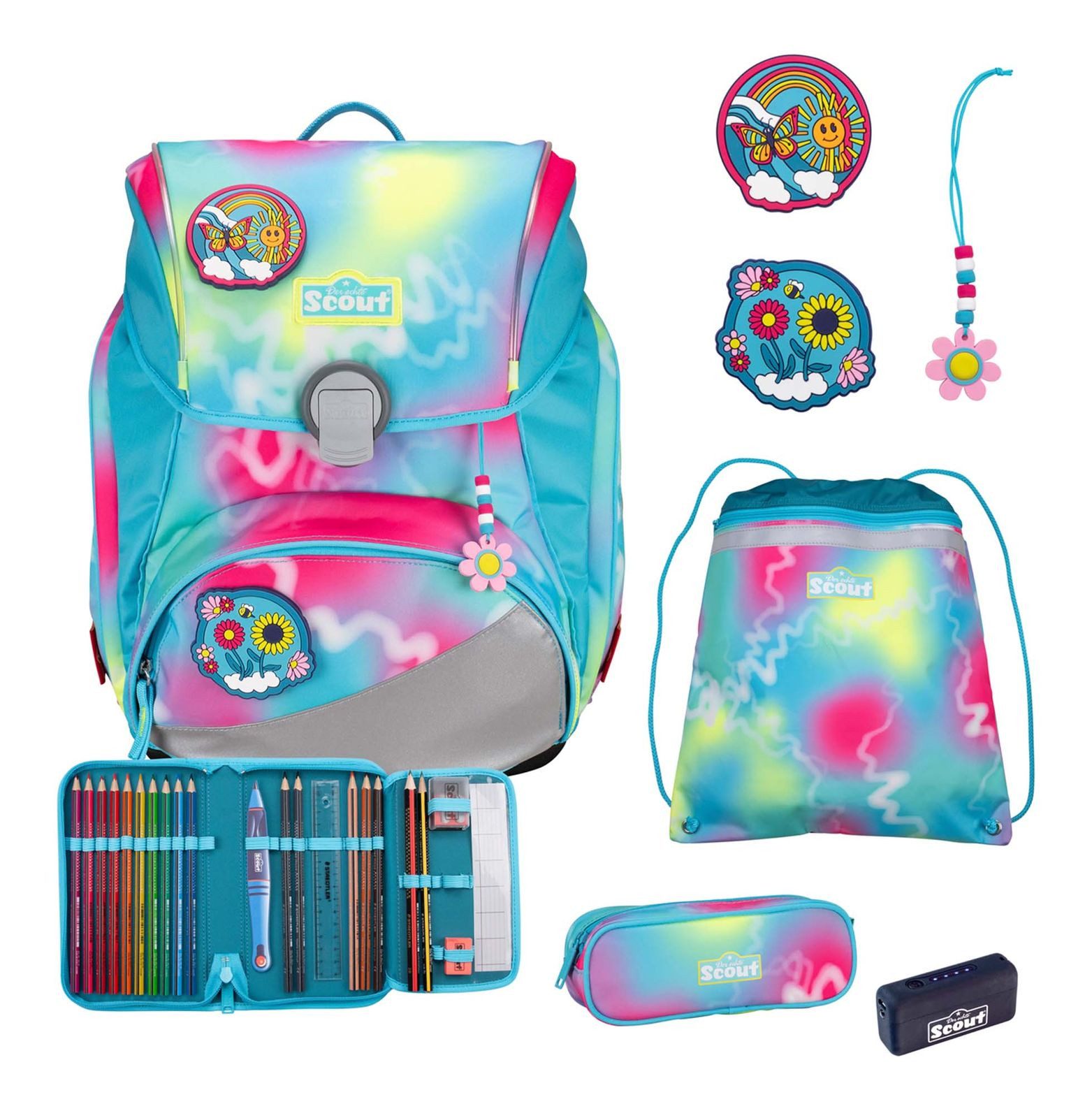 Scout Schulranzen Alpha Set 4-teilig (Set, 4-tlg)