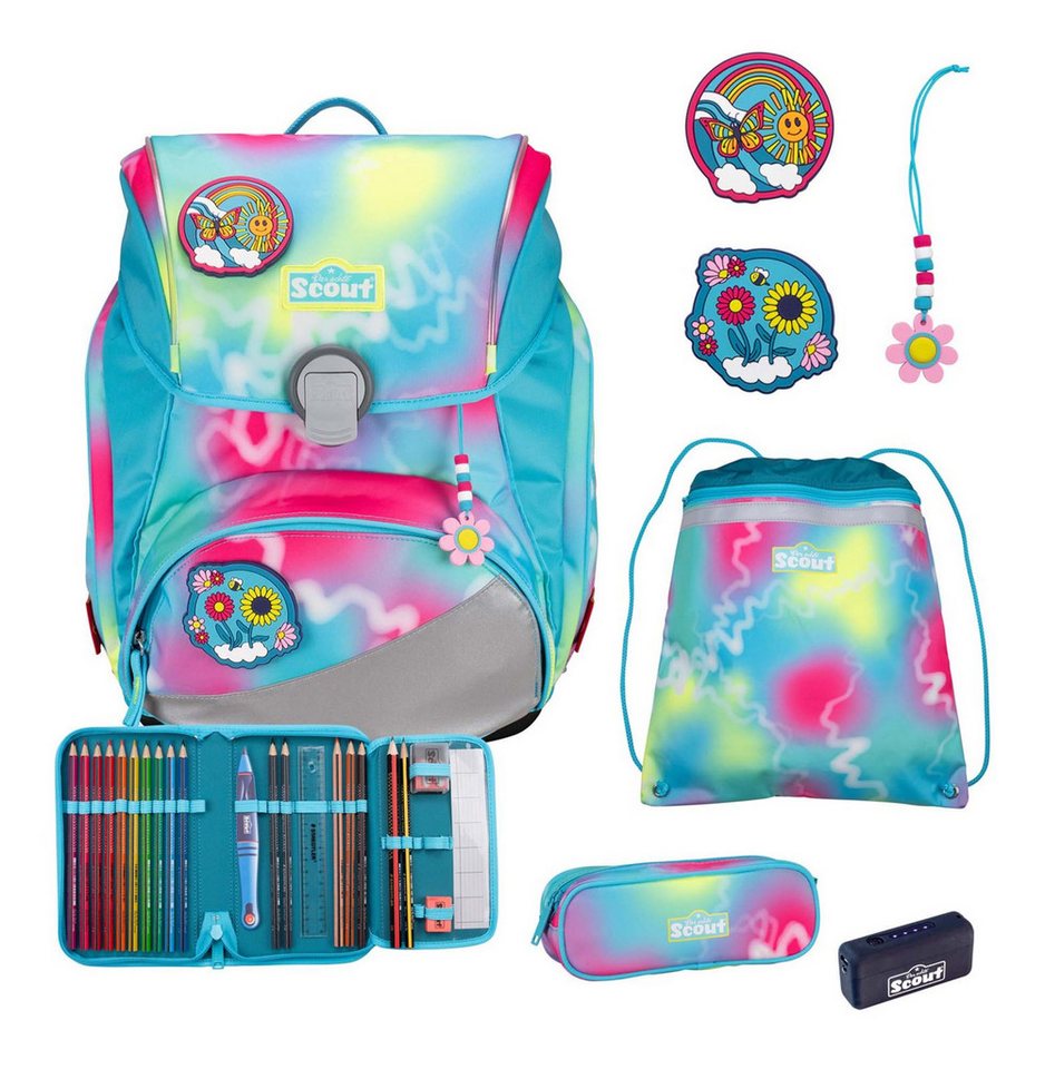Scout Schulranzen Alpha Set 4-teilig (Set, 4-tlg)