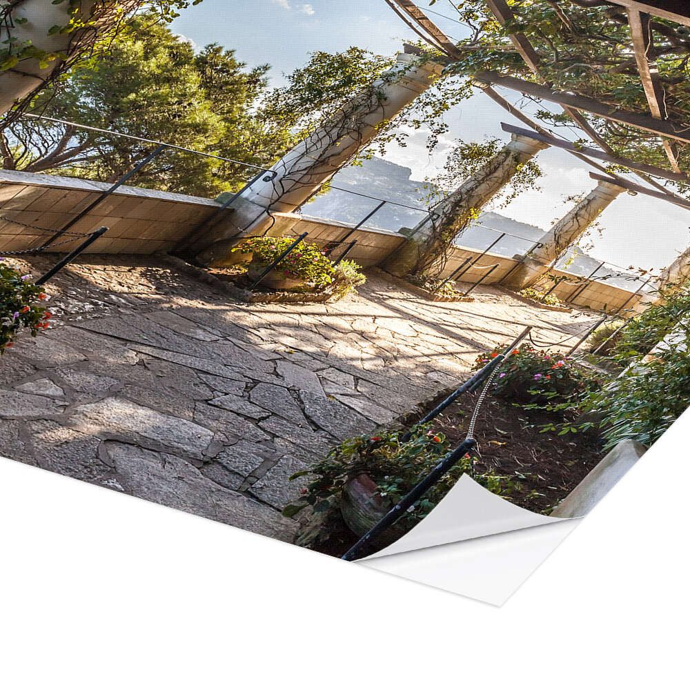 Posterlounge Wandbild Garten der Villa San Michele (Capri, Italien), Christian Müringer, erhältlich als Poster, Leinwandbild, Wandsticker oder Acrylglasbild