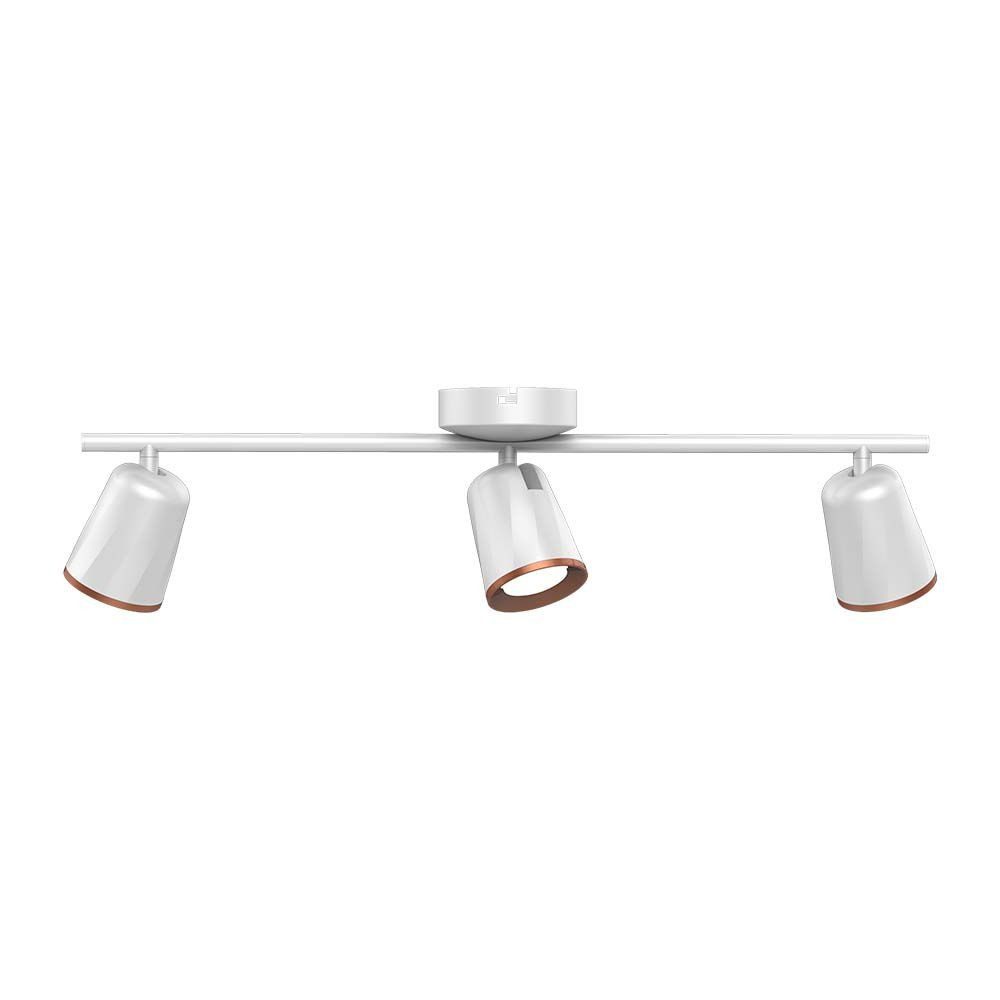 V-TAC LED Deckenleuchte, Warmweiß, LED Deckenleuchte Deckenlampe Küchenleuchte weiß 3 Flammig L 60,5 cm