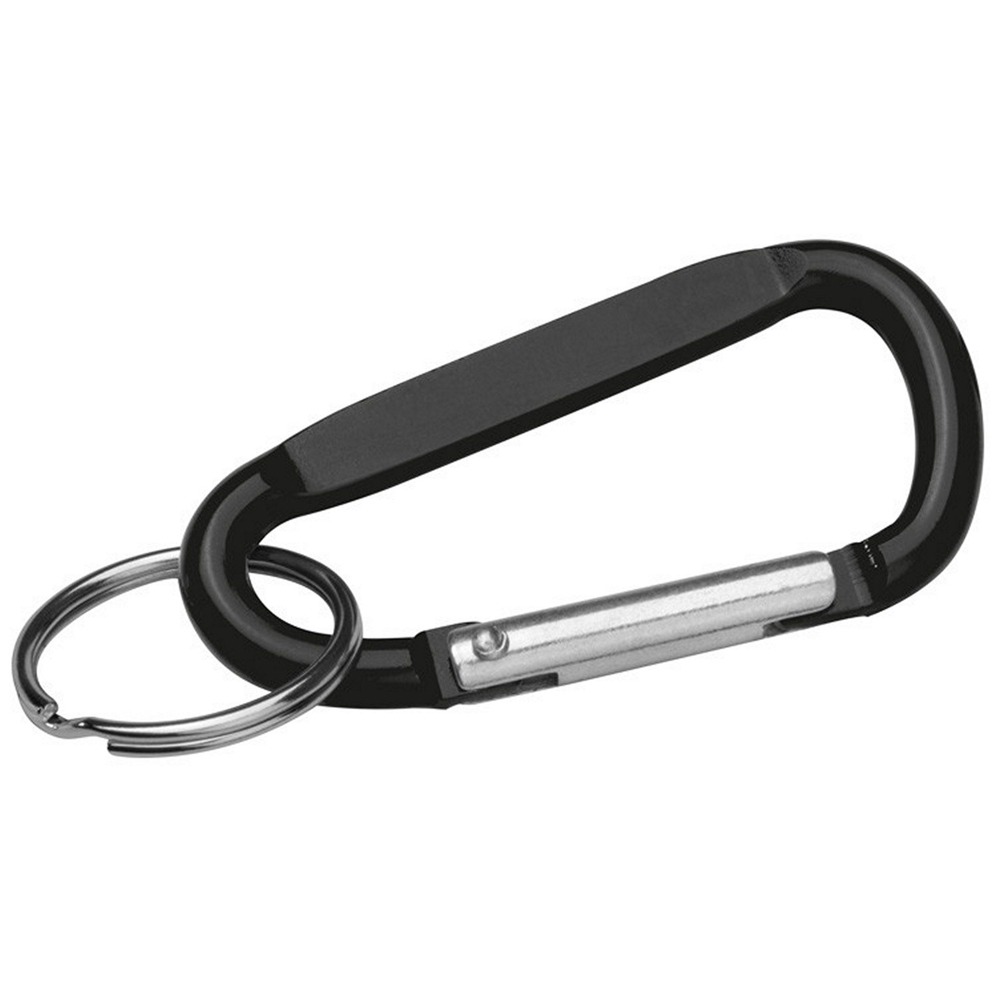 Macma Schlüsselanhänger Schlüsselanhänger mit Karabinerhaken / Farbe: schwarz