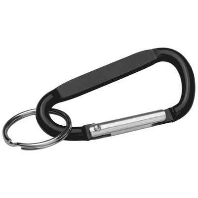Livepac Office Schlüsselanhänger Schlüsselanhänger mit Karabinerhaken / Farbe: schwarz