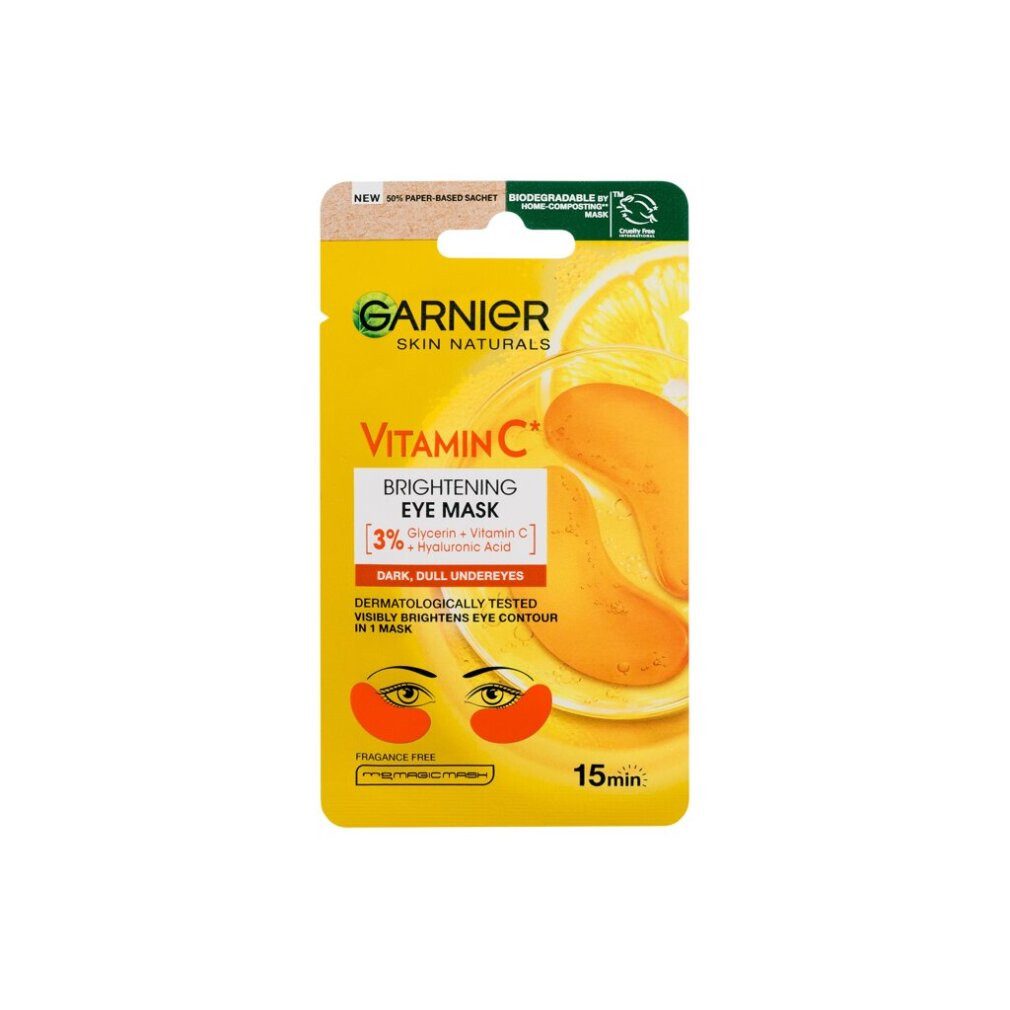GARNIER Augenmaske Skin Naturals Vitamin C Aufhellende Augenmaske