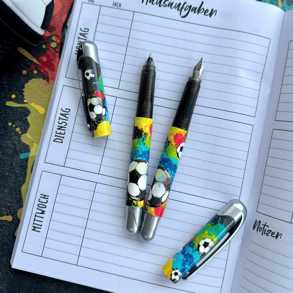 Online Pen Tintenroller College Tintenpatronen-Rollerball, ergonomisch, ideal für die Schule, hergestellt in Deutschland