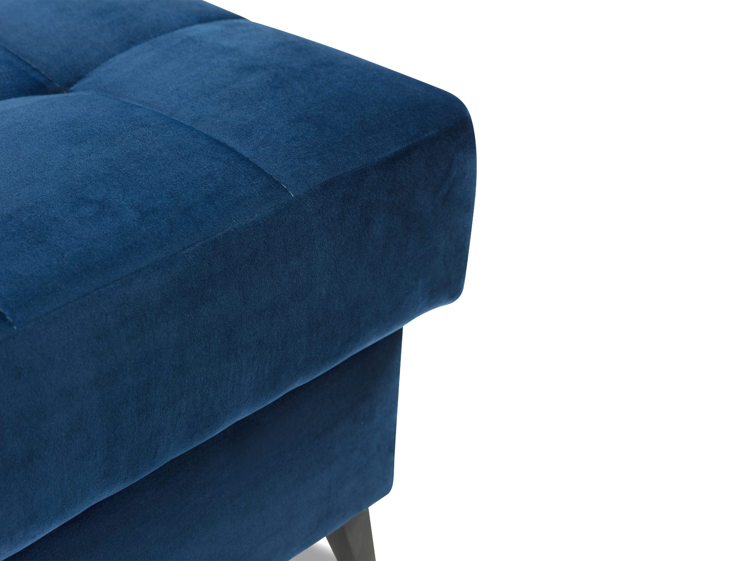 MIRJAN24 Polsterhocker Nord, Holzfüße in der Farbe Anthrazit, Wellenfeder