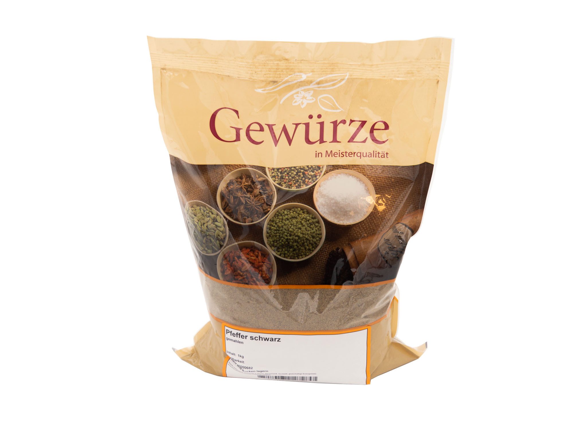 mävo Gewürz Pfeffer schwarz gemahlen 1 kg