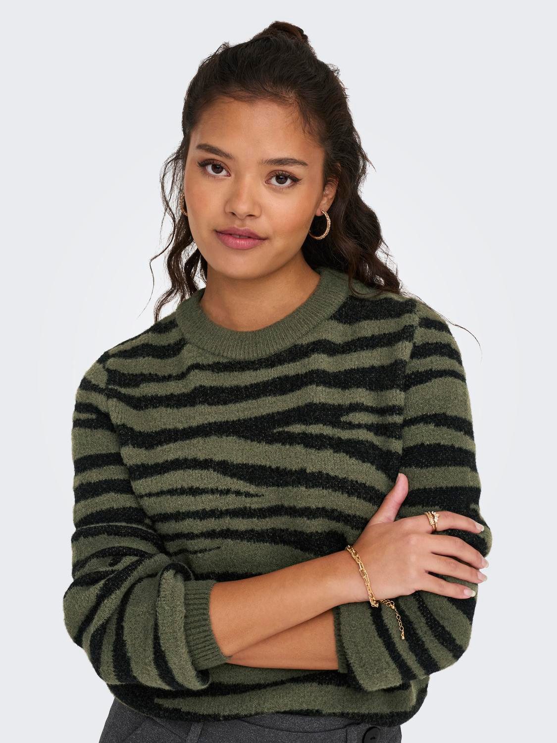 JDY Strickpullover JDYLORRAINE ANIMAL L/S PULLOVER günstig online kaufen
