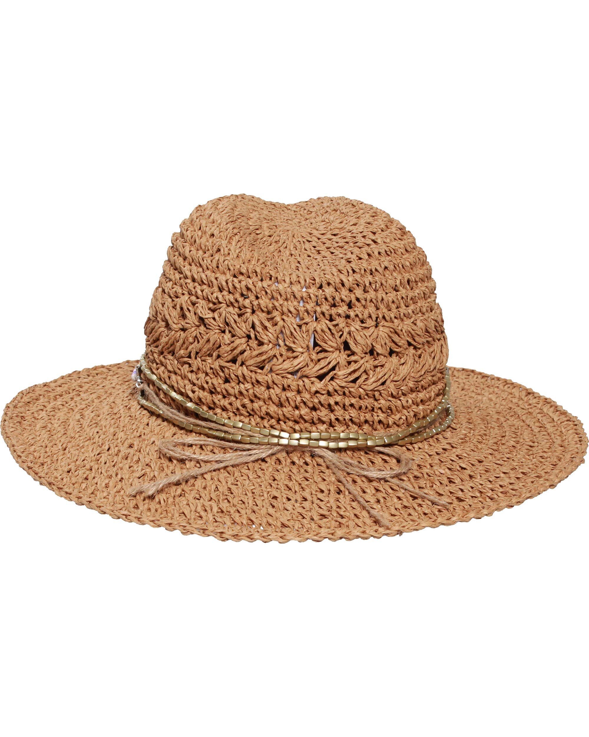 Loevenich Fedora Loevenich Fedora im Boho-Style mit Schriftzug „Smile“ (keine)