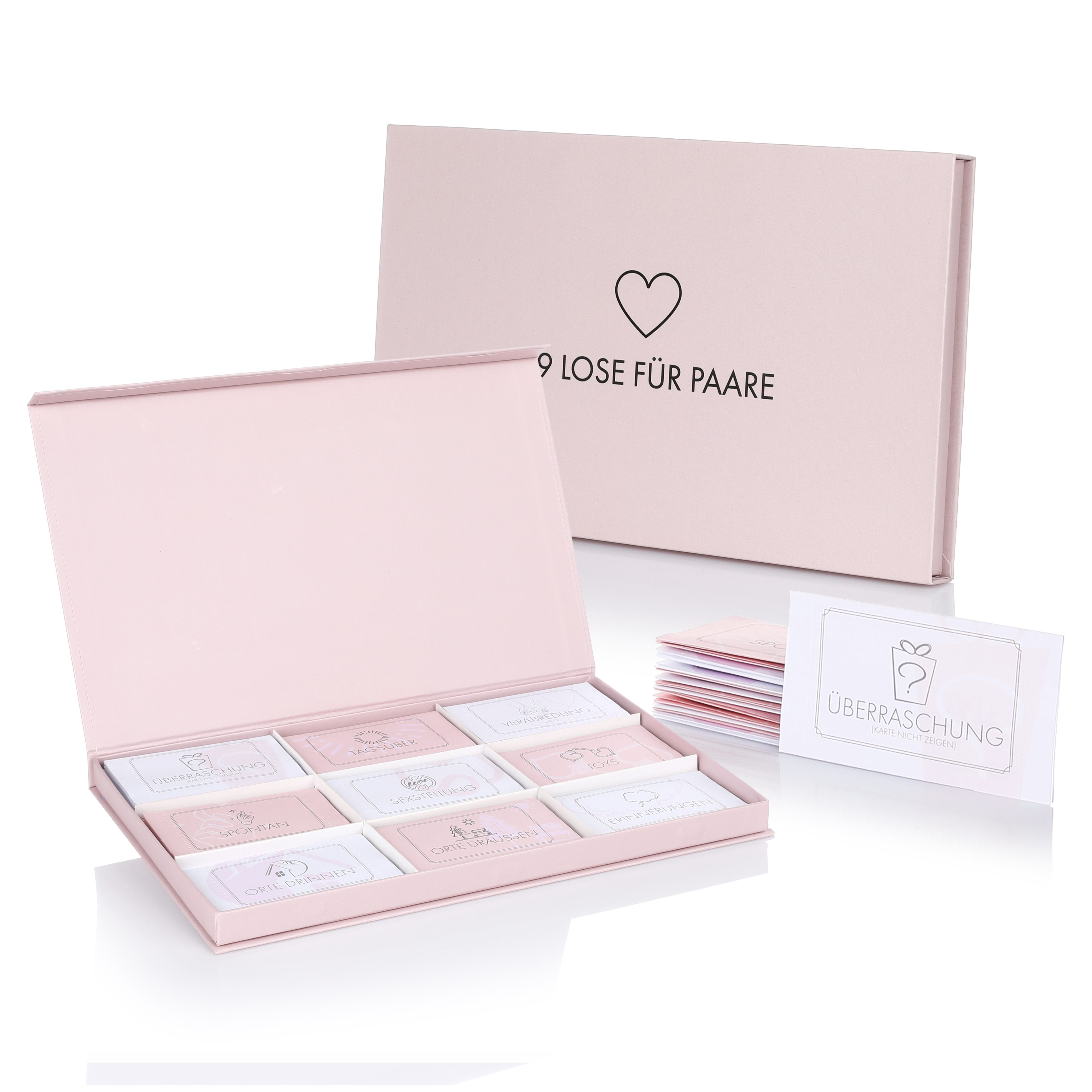 Geschenkbox Losbox für Paare voller Leidenschaft und Verführungen