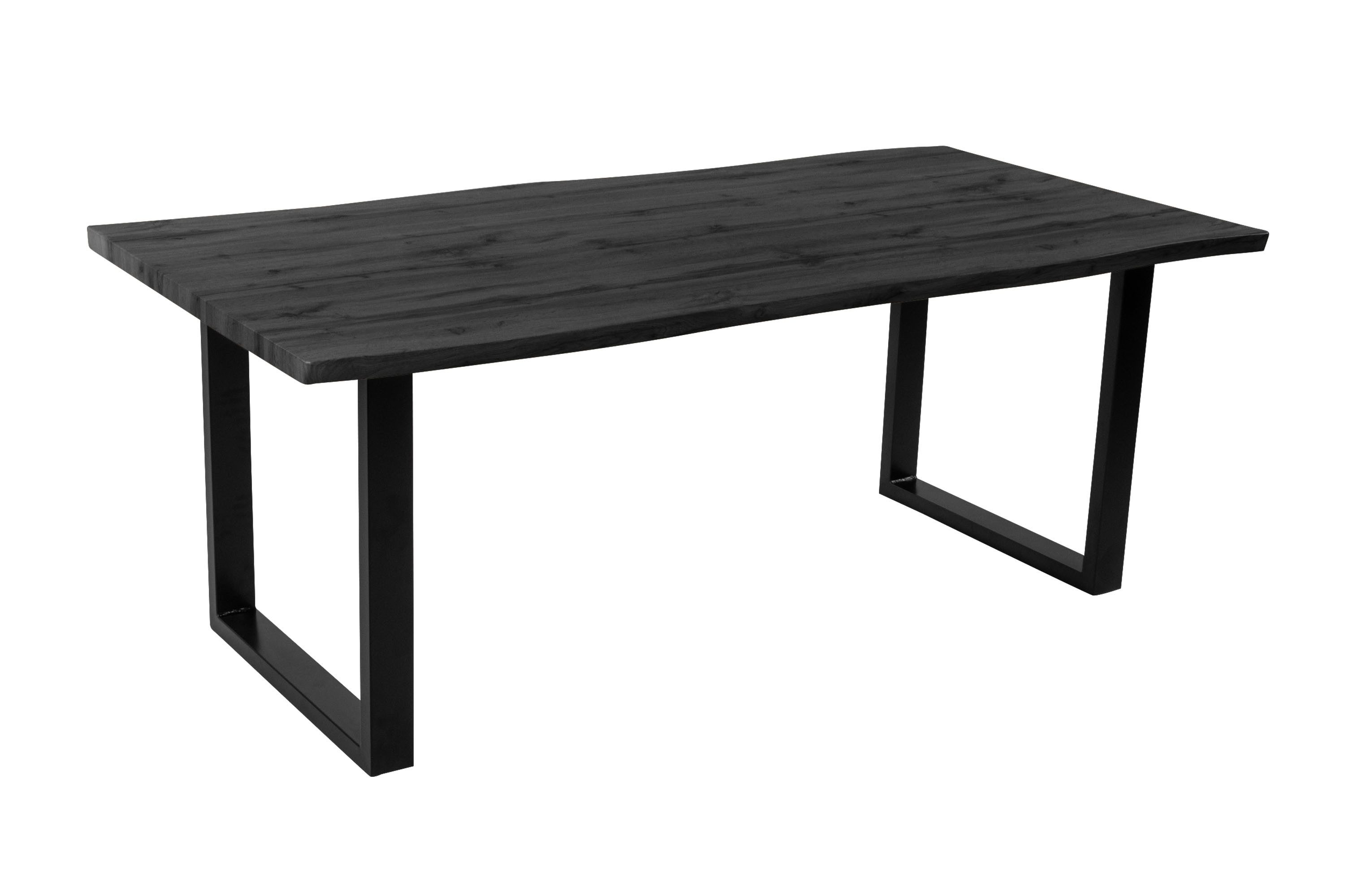 Loreno® Esstisch Josy, Holz-Optik Grau, Baumkante, günstig online kaufen