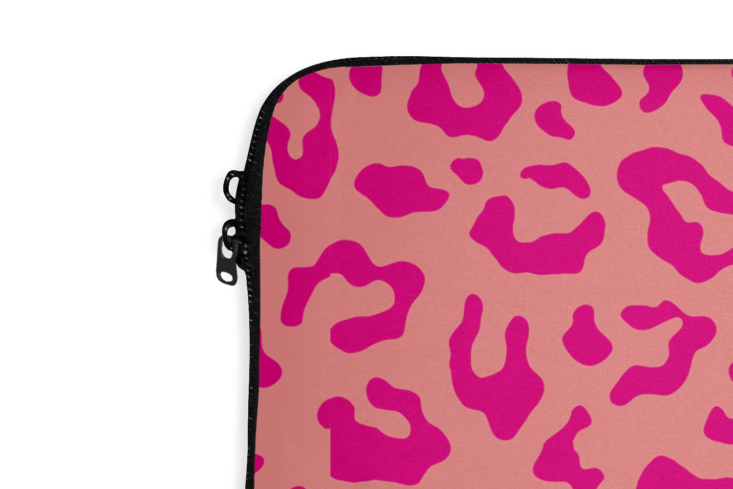 MuchoWow Laptop-Hülle Pantherdruck - Rosa - Tierdruck - Minimalistisch 14 Zoll, Schutzhülle für Laptop, Schutz gegen Kratzern, Laptoptasche