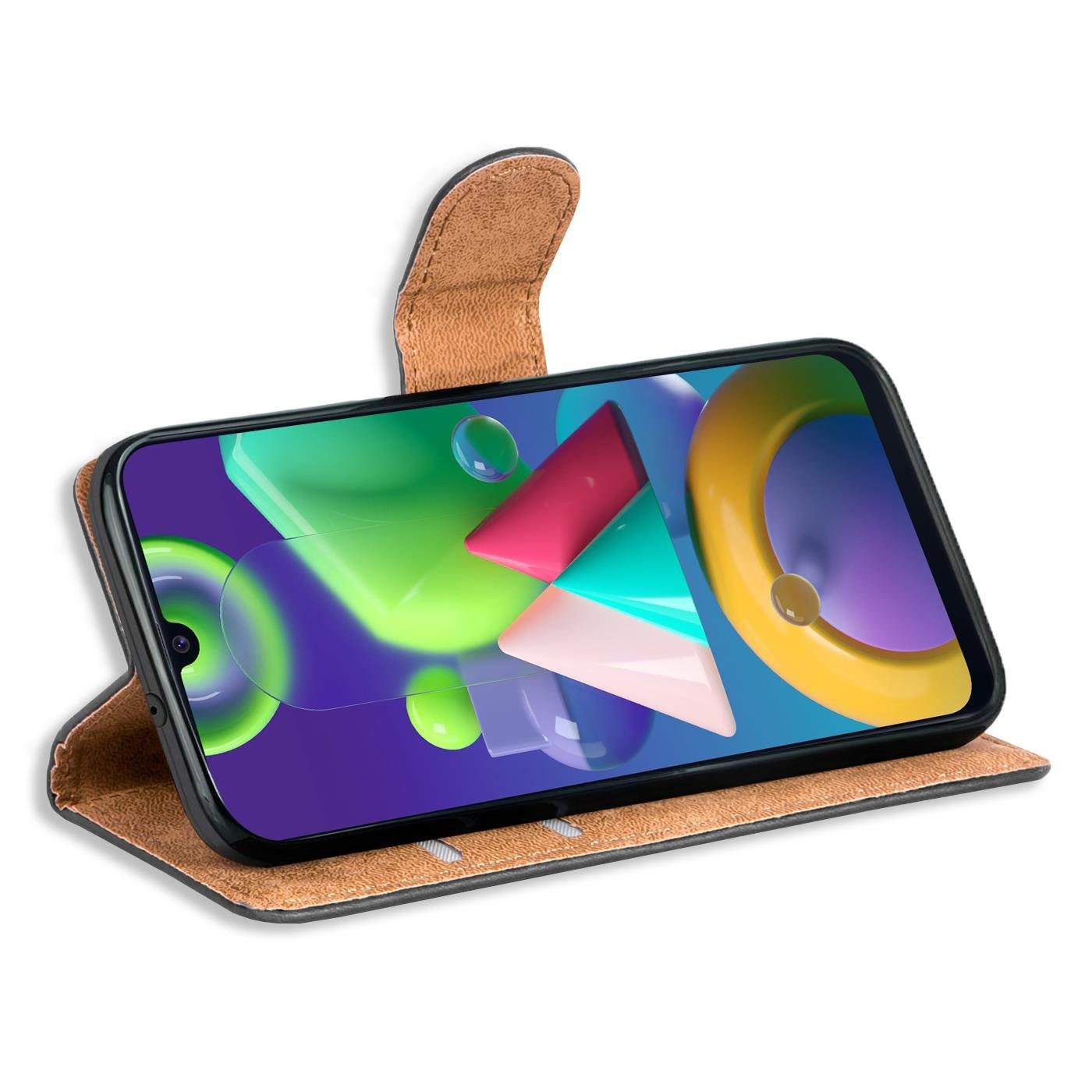 CoolGadget Handyhülle Wallet Klapp Tasche Book Case für Samsung Galaxy M30s / M21 6,2 Zoll, Hülle Klapphülle Flip Cover Etui Schutzhülle