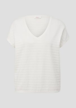 s.Oliver Shirttop T-Shirt mit überschnittenen Schultern