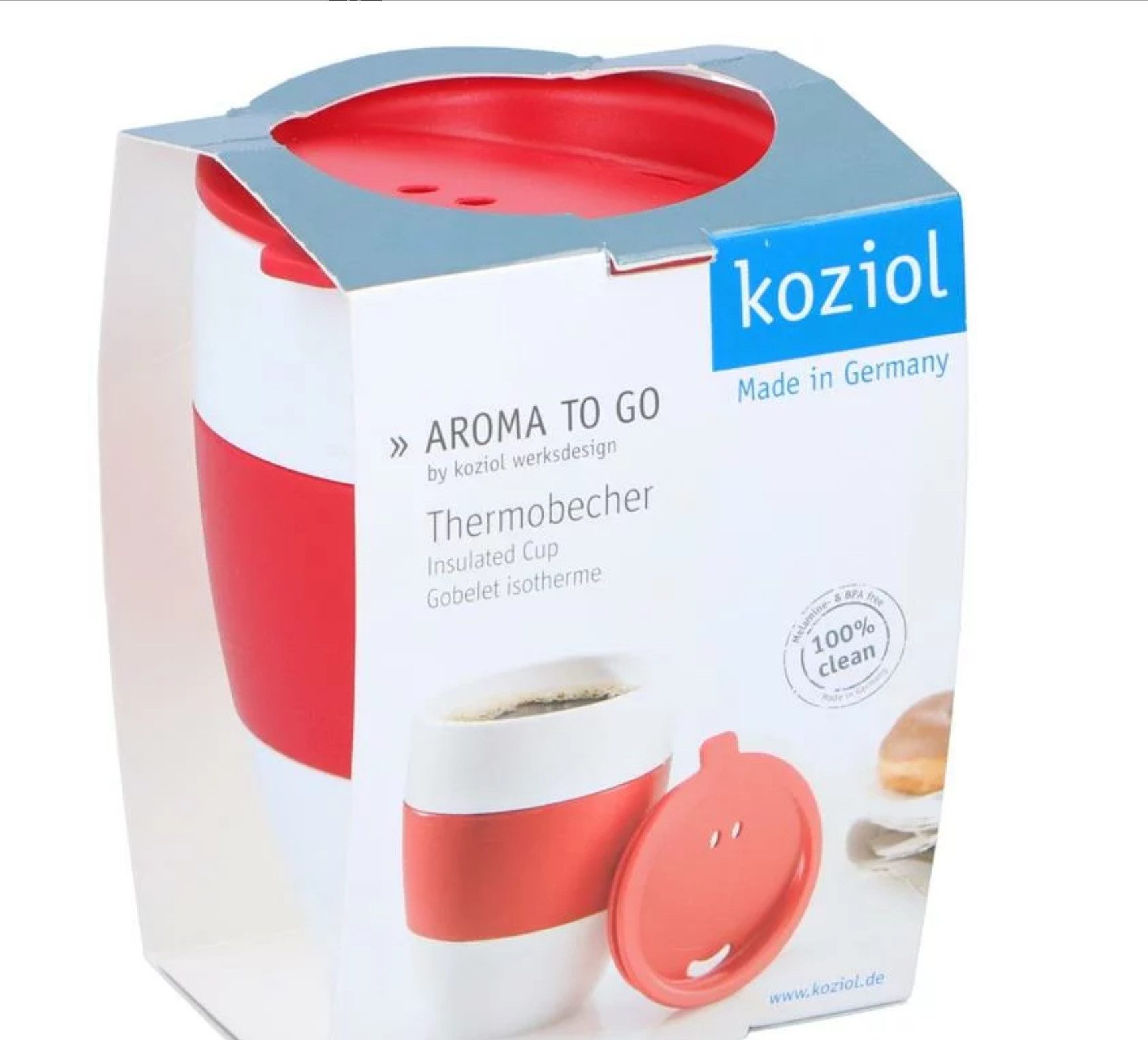 KOZIOL Термокружка Koziol Термокружка rot Isoliebecher