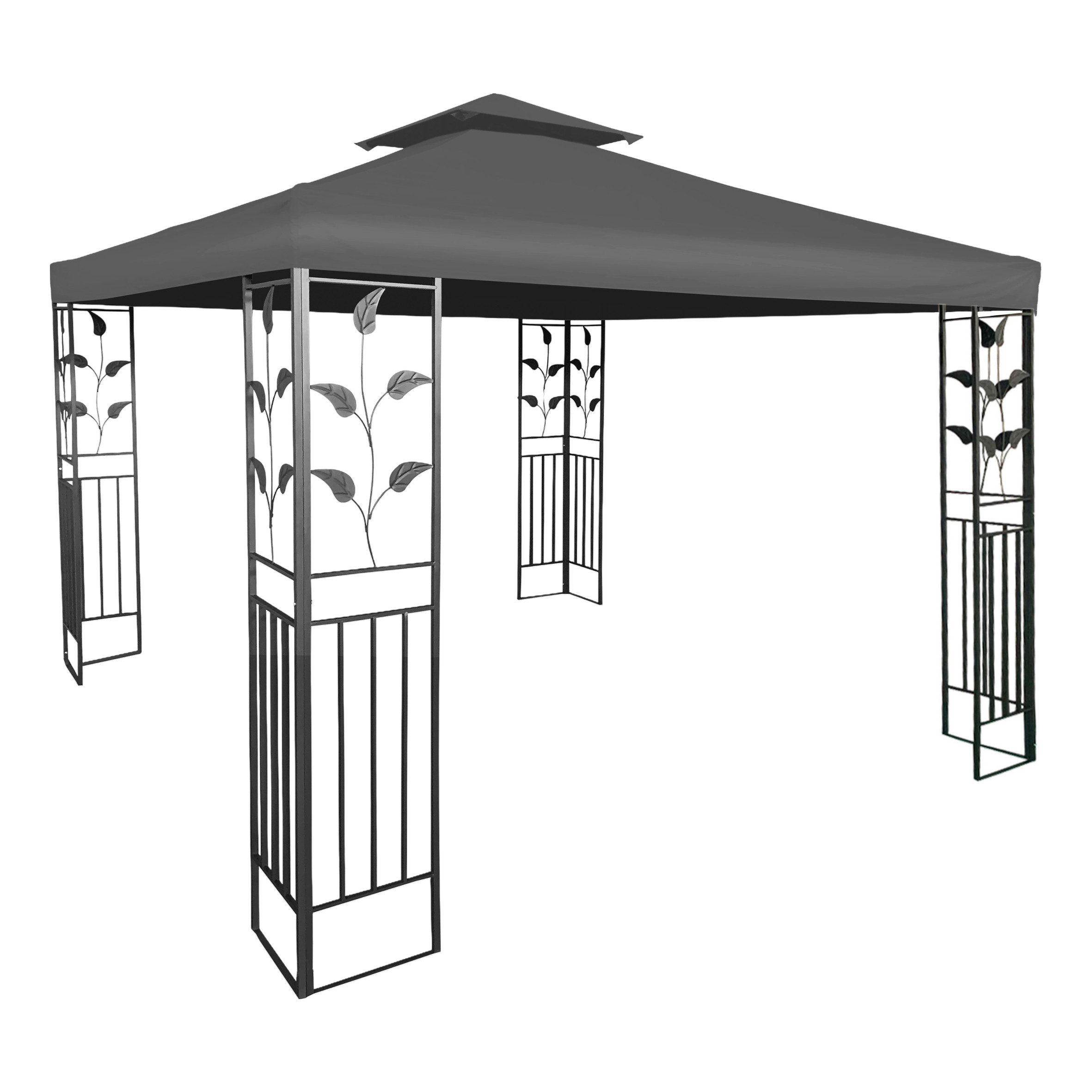 Spetebo Pavillon-Ersatzdach Ersatzdach mit Kaminabzug - anthrazit, (Stück, günstig online kaufen