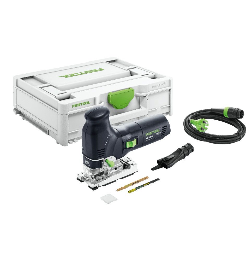 FESTOOL Kompakt-Handkreissäge TRION PS 300 EQ-Plus Pendelstichsäge 720 W (576041) + 2x Sägeblatt