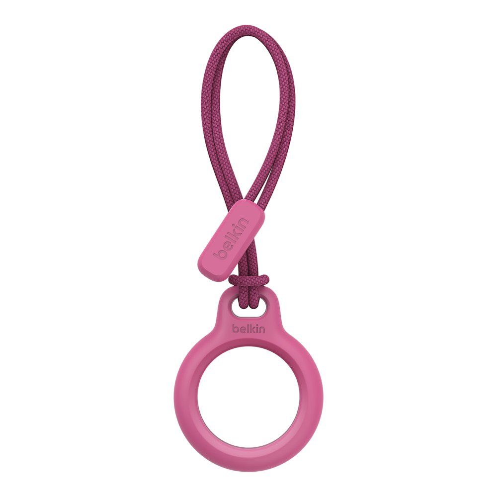 Schlüsselanhänger Secure mit Holder AirTag pink für Belkin Apple Schlaufe