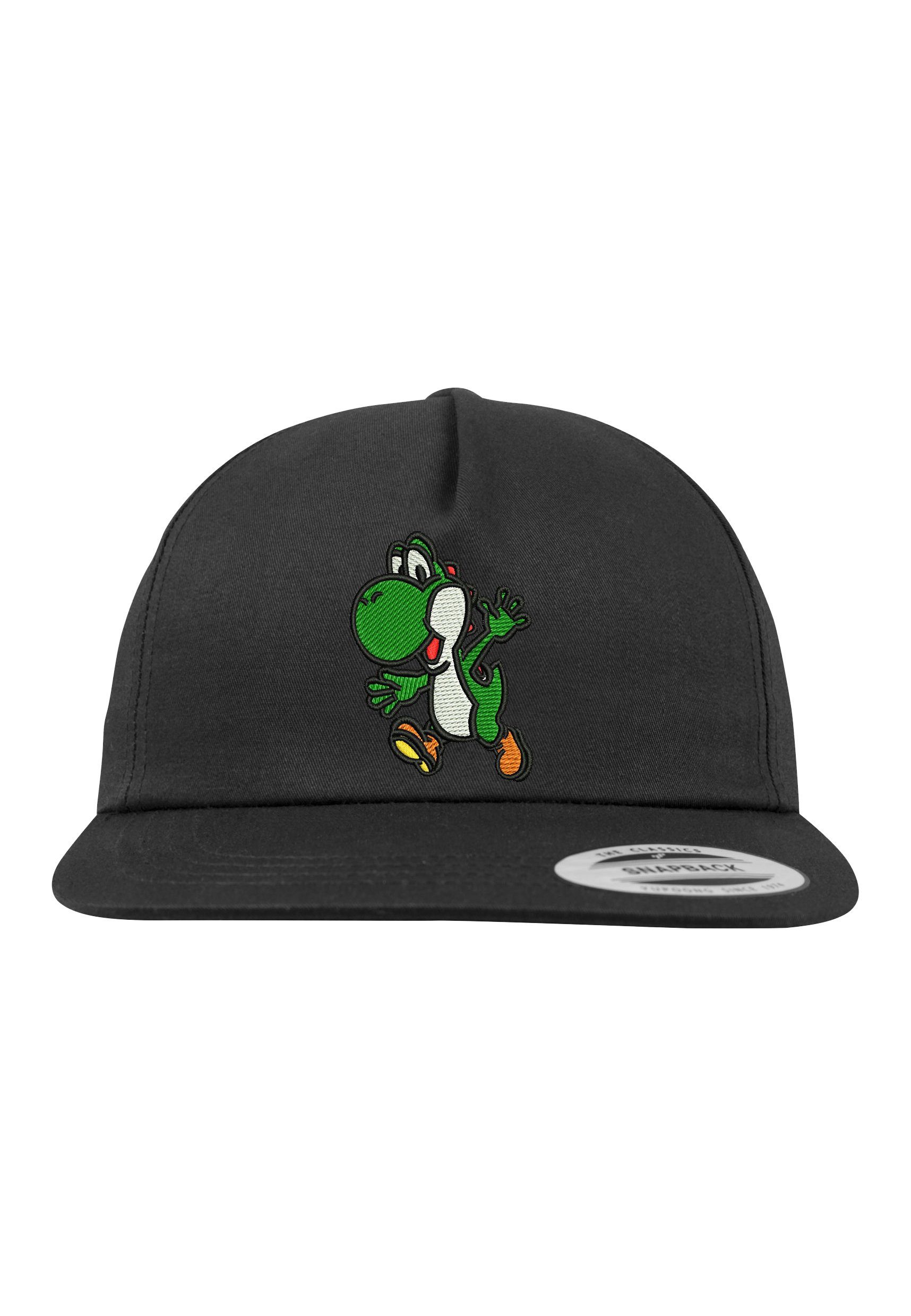 Youth Designz Baseball Cap Yoshi Unisex Snapback Cap mit modischer Logo Stickerei Schwarz