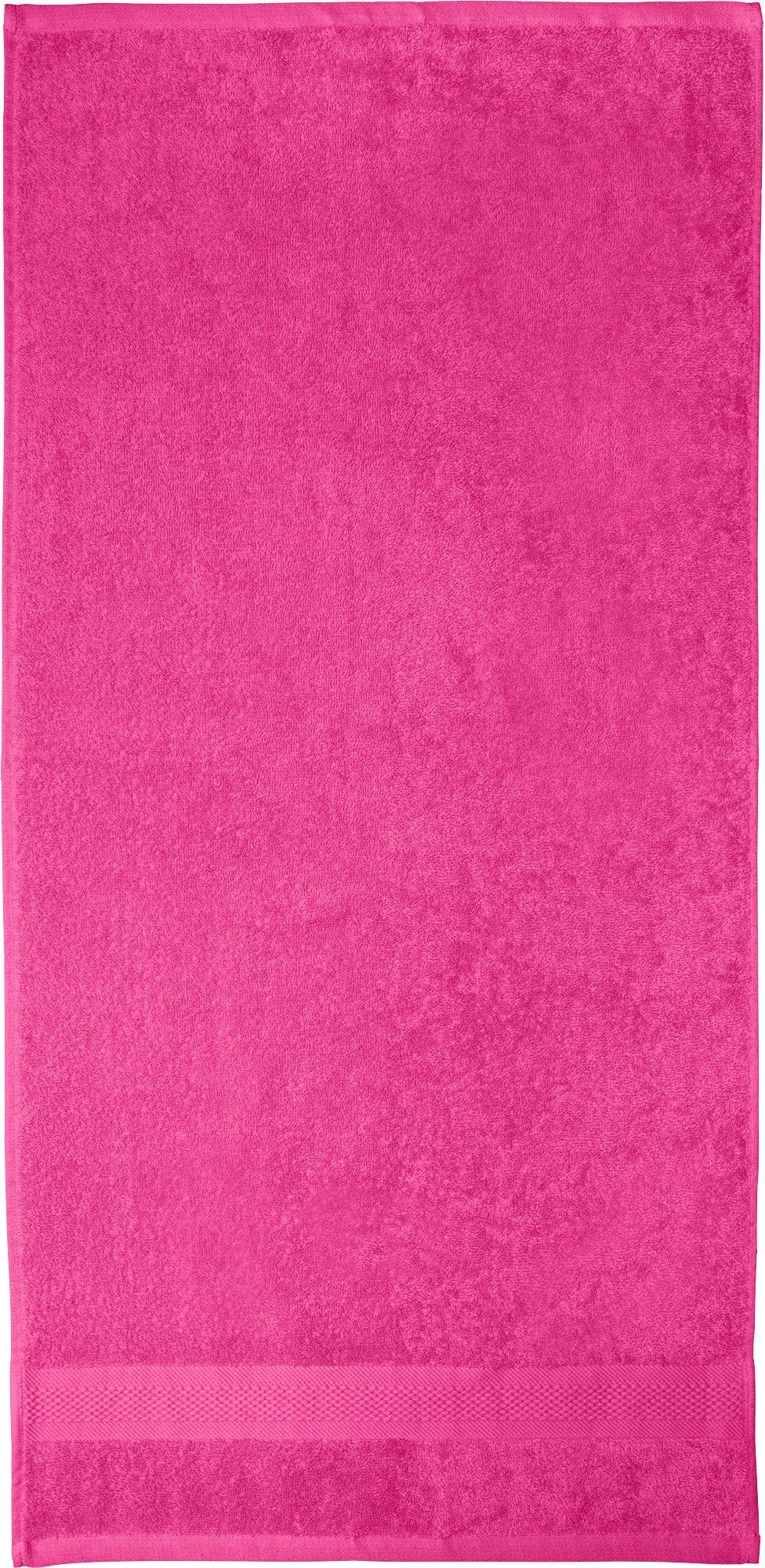 REDBEST Handtuch Handtuch "Chicago", Frottier (1-St), Walk-Frottier Uni pink