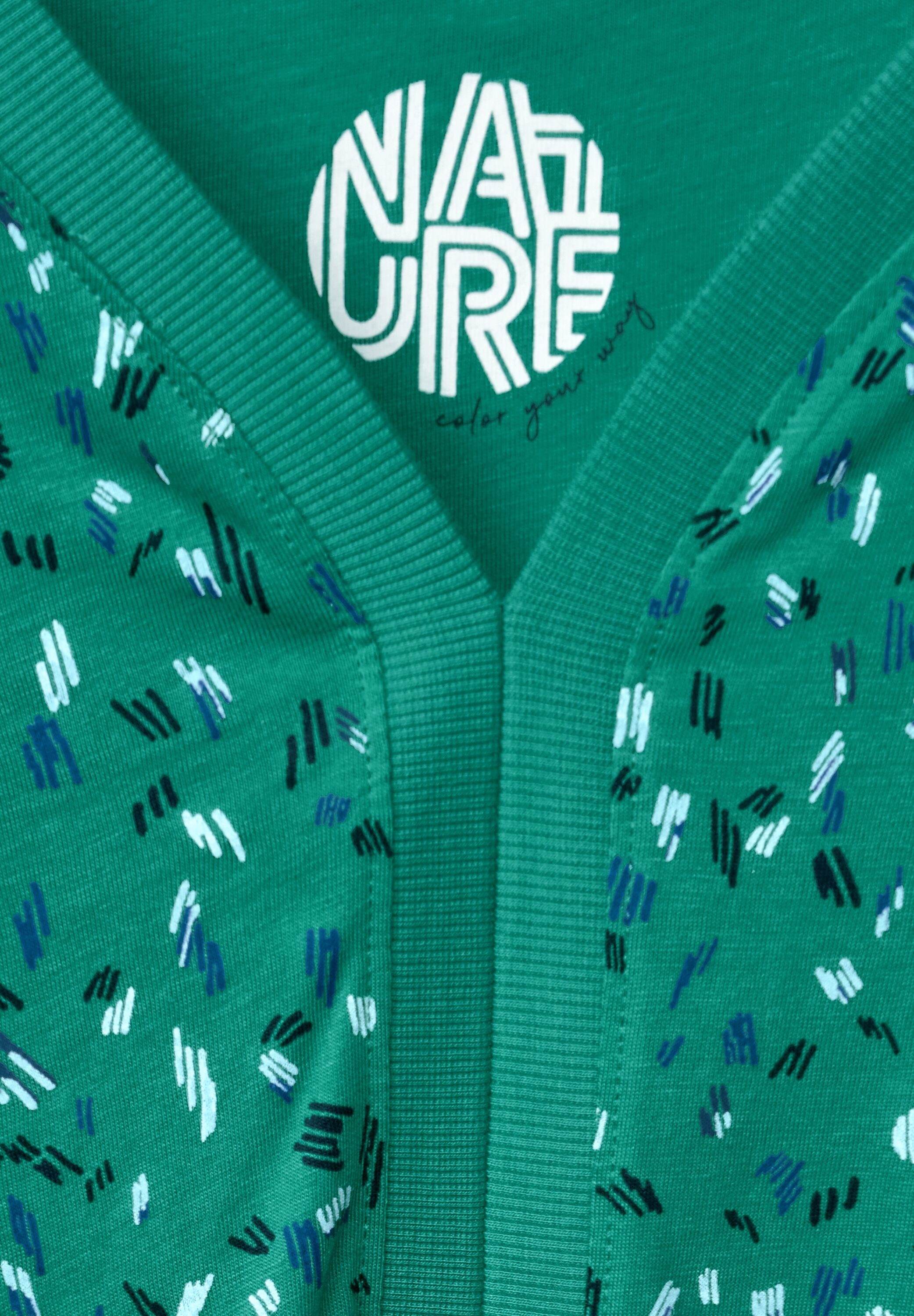 CECIL V-Shirt mit allover Print
