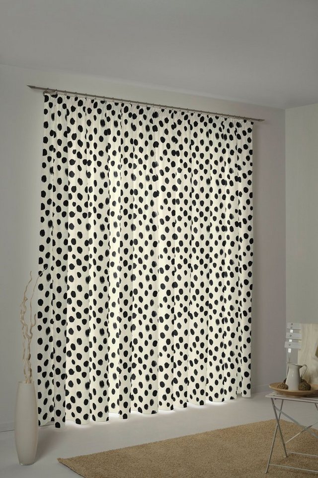 Vorhang Dots, Adam, Kräuselband (1 St), blickdicht, Jacquard, nachhaltige  Materialien