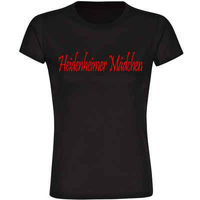 multifanshop T-Shirt Damen Heidenheim - Heidenheimer Mädchen - Frauen