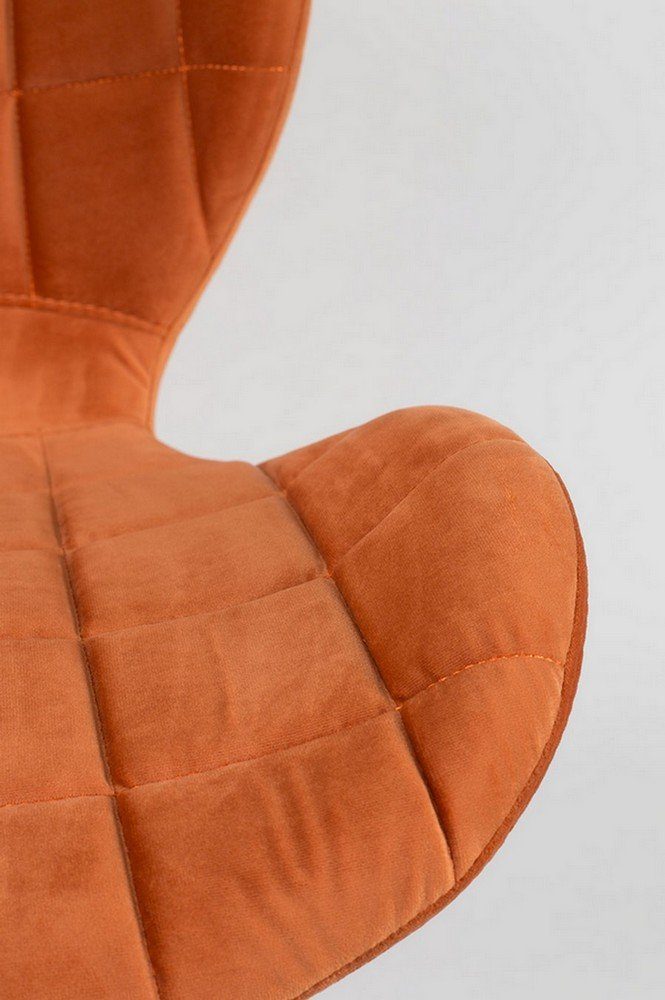 OMG Esszimmerstuhl Samt orange Zuiver Stuhl