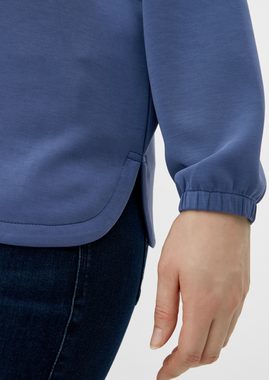 TRIANGLE Sweatshirt Sweatshirt mit Stehkragen Stickerei