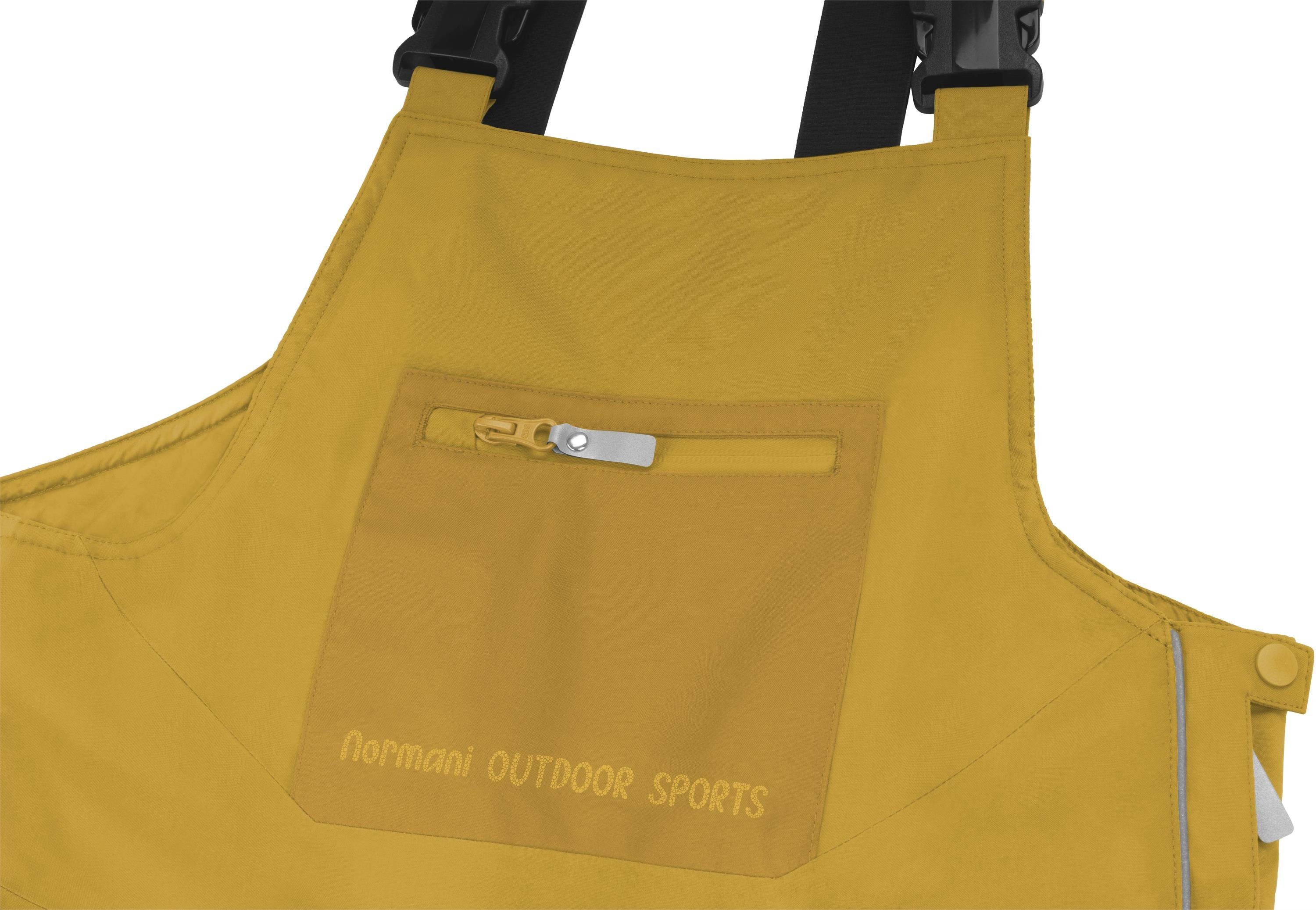 normani Schneehose Kinder Winter Latzhose Paulatuk Wasserdichte Winterhose Thermohose gefütterte Skihose