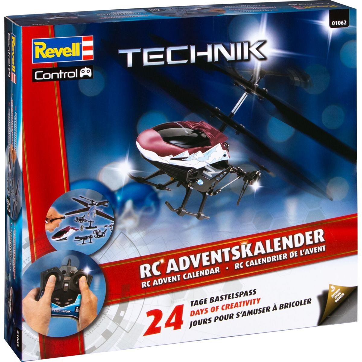 Revell® Advent Calendar RC Helicopter Einzelverpackt Konstruktions-Spielset