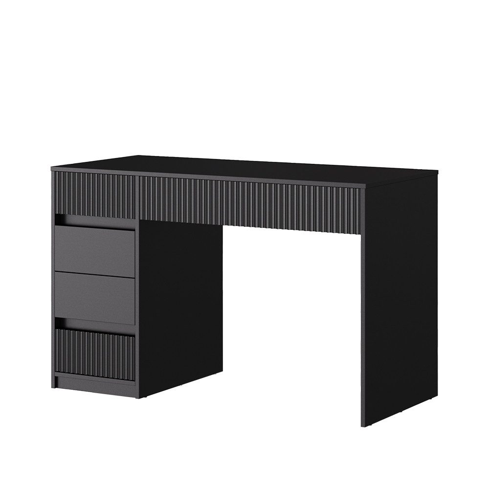 Vicco Schreibtisch Omira, Schwarz, 120 x 55 cm mit 5 Schubladen (1-St) günstig online kaufen