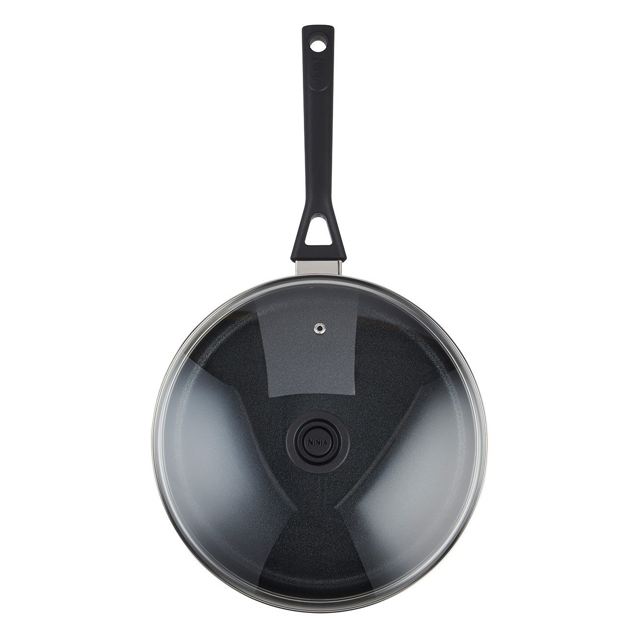 NINJA Bratpfanne ZEROSTICK Classic CW50126DE, Kunststoff, 26 cm, Zerostick-Beschichtung, Mit Glasdeckel