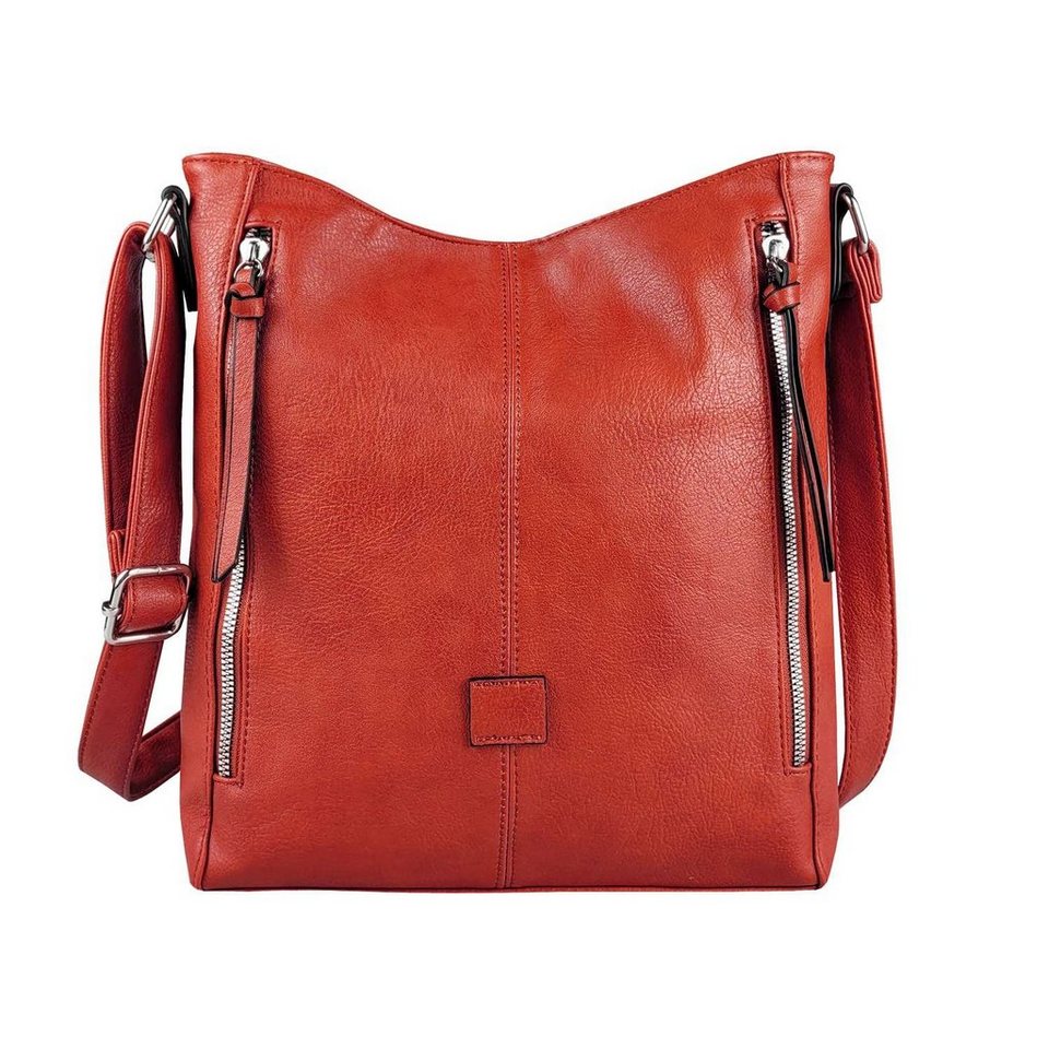 ITALYSHOP24 Schultertasche »Damen Tasche Shopper Crossbody«, als Handtasche, Umhängetasche, Hobo Bag tragbar