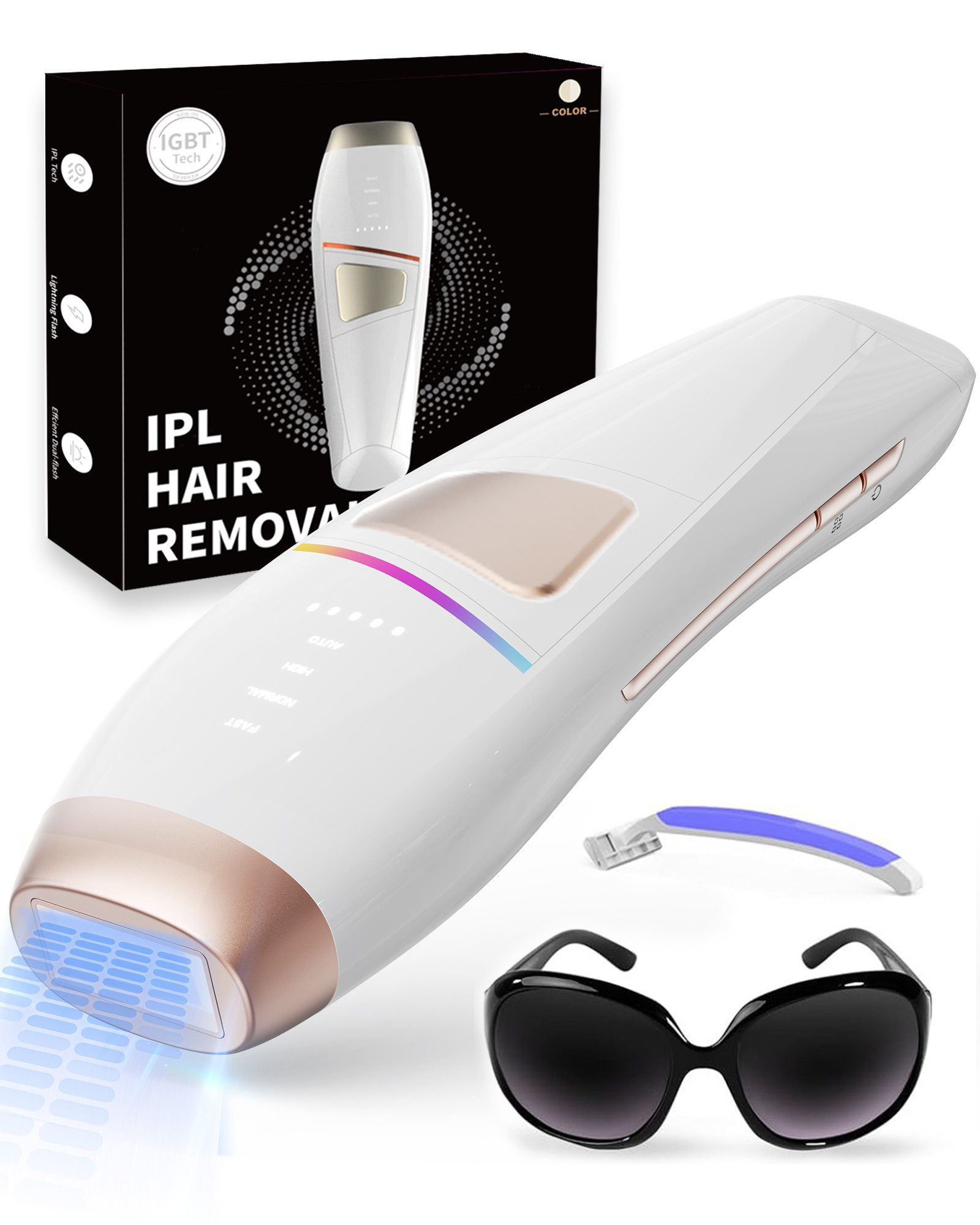 OYLCDI Haarentfernungsgerät IPL-Haarentferner, Laser Haarentfernung Zuhause, 999,999 Lichtimpulse, Laser Haarentfernung Zuhause Dauerhafte Schmerzlos Haarentfernung, für Lippenhaare, Gesicht, Achsel, Bikinizone und Körper-Aufgerüstet