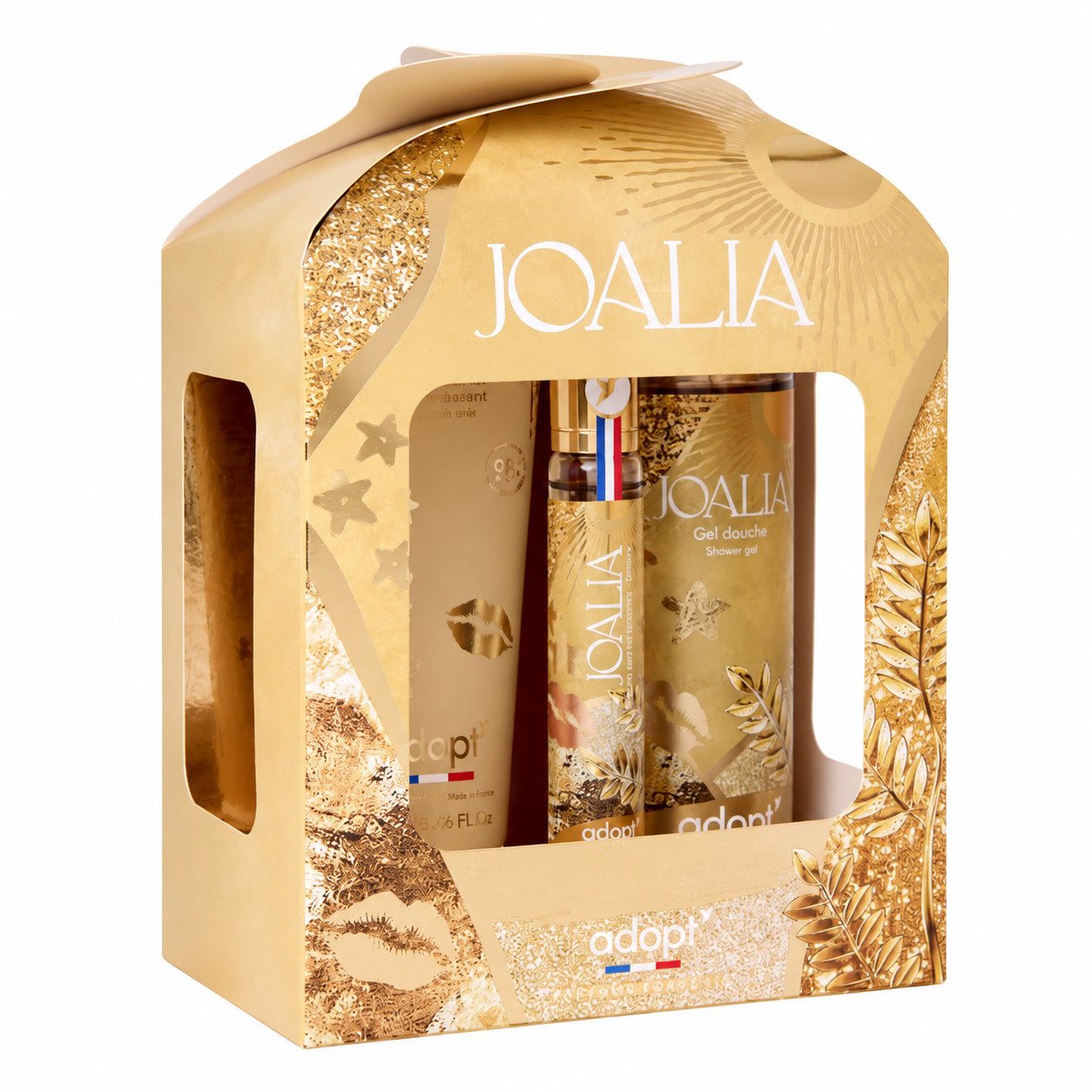 adopt Eau de Parfum Geschenkset Damen - "JOALIA" Duschgel, EDP, Body Milk