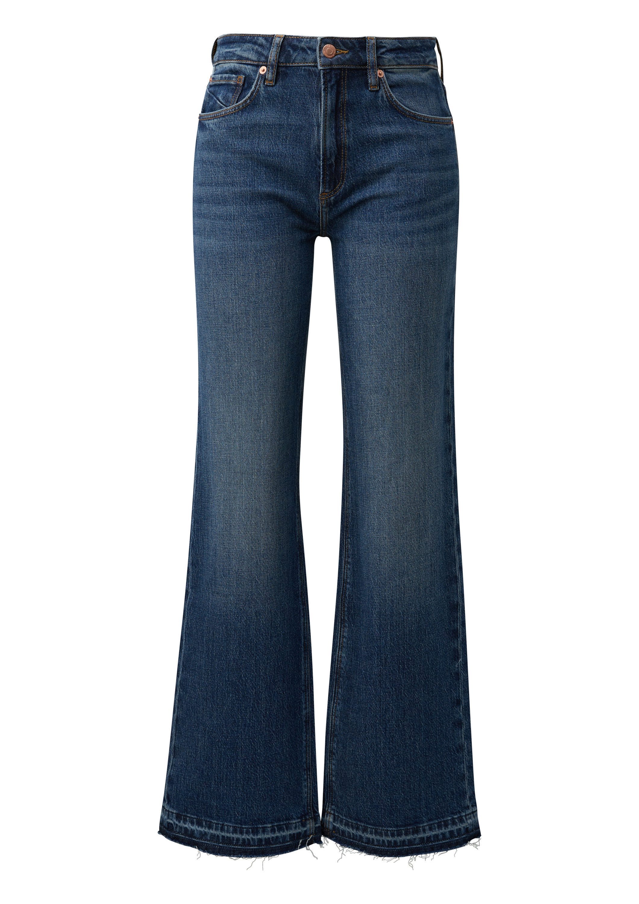 QS Weite Jeans Jeans-Hose CATIE Jeans Catie / Slim Fit / High Rise / Wide L günstig online kaufen
