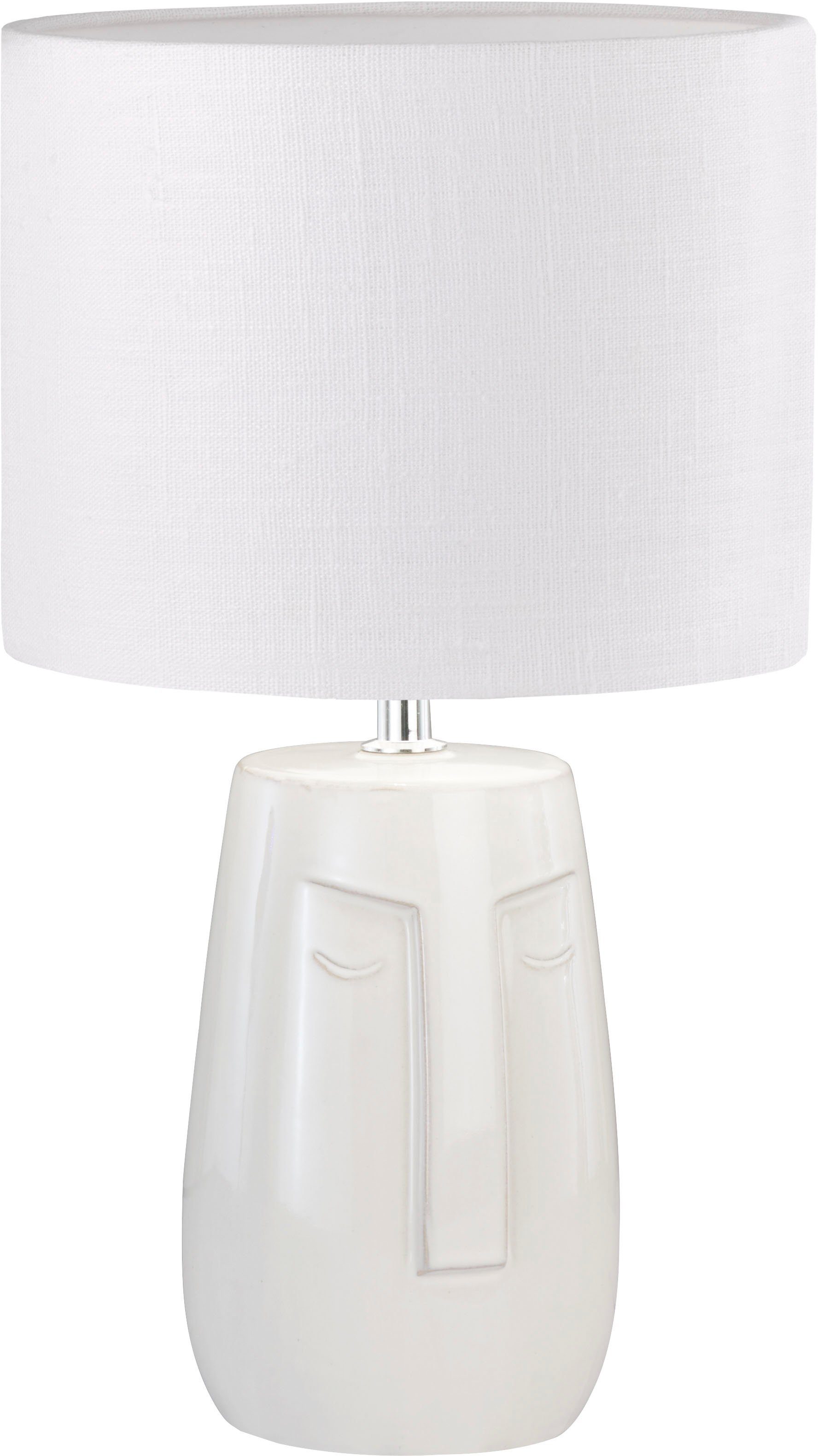 FISCHER & HONSEL Tischleuchte Face, Leuchtmittel wechselbar, hochwertige Ve günstig online kaufen