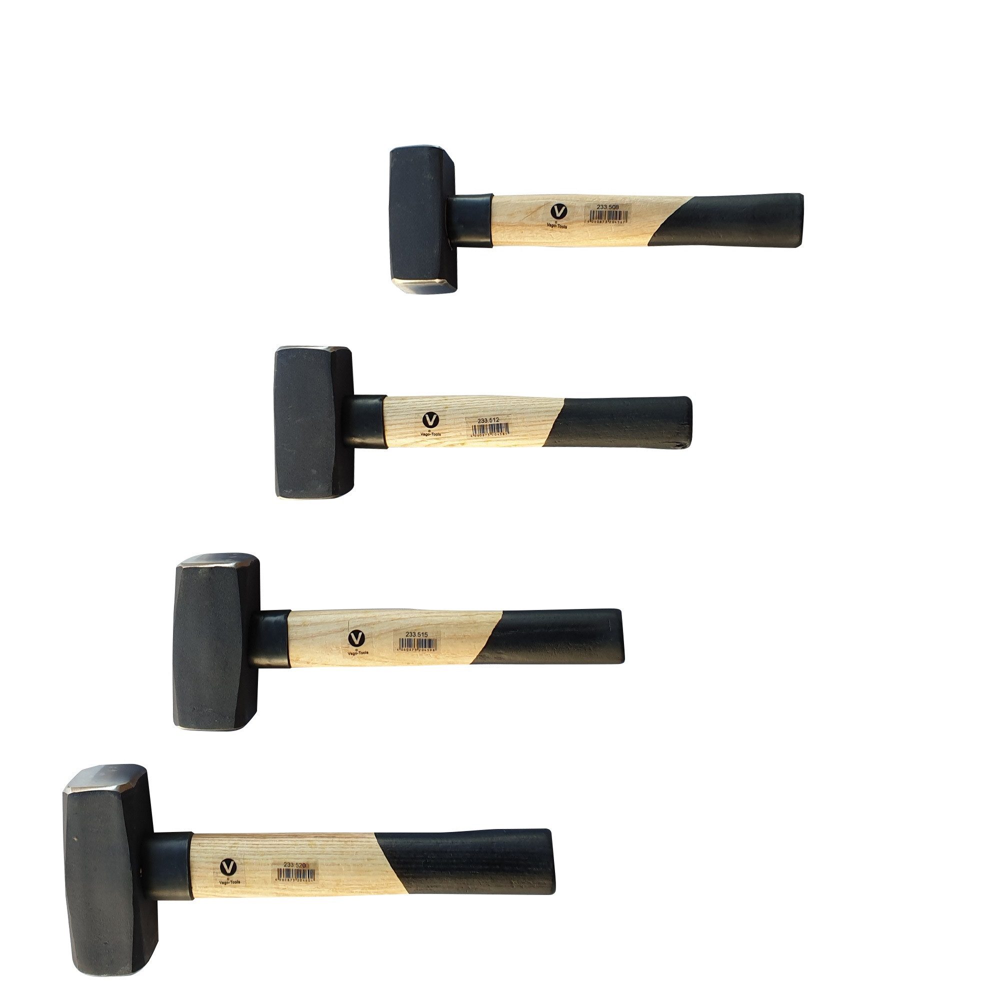 VaGo-Tools Hammer Fäustelhammer Hammer Set 800/1250/1500/2000g