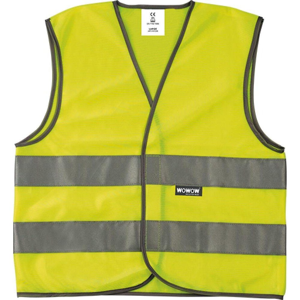 WOWOW Kurzjacke Reflexweste Mesh Gilet für Kinder Westen in Gelb