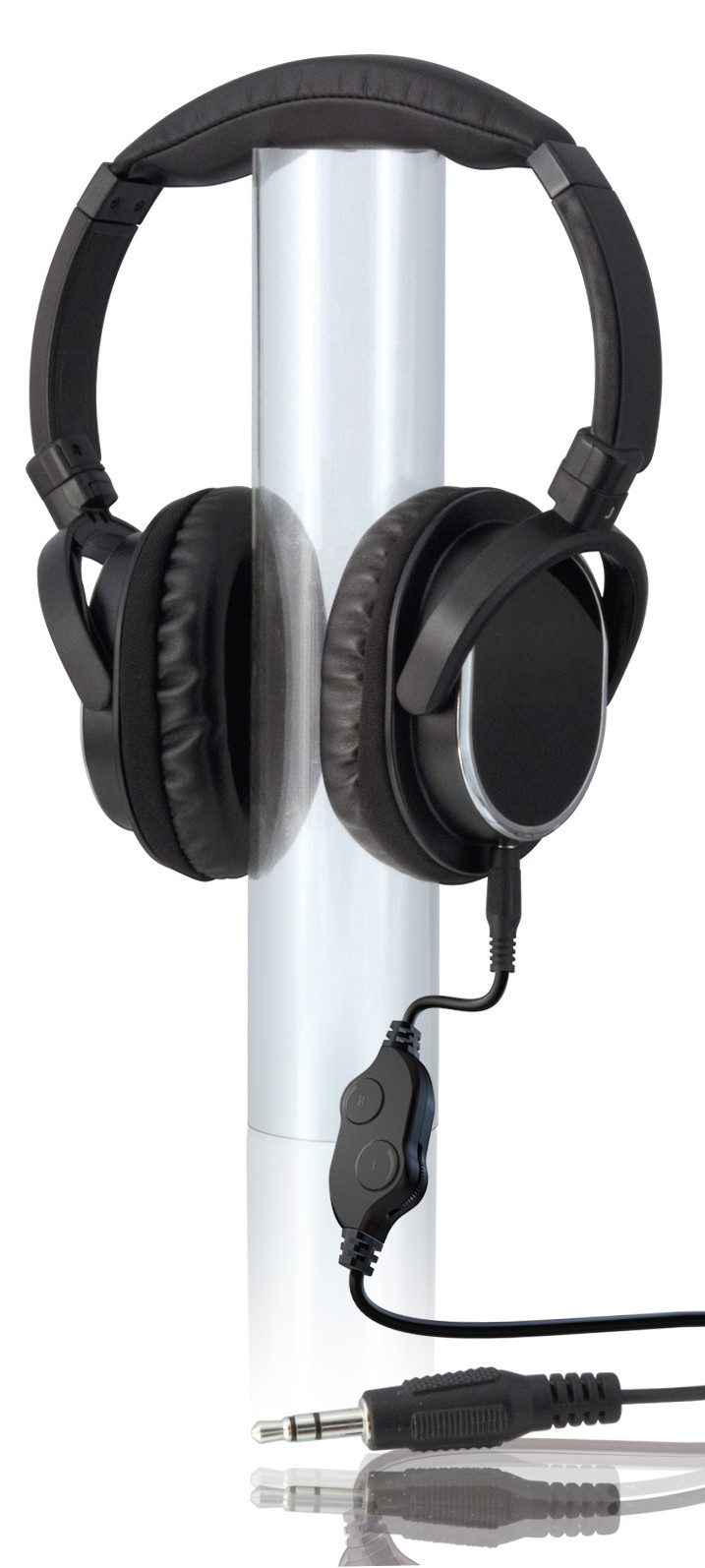 HUMANTECHNIK Bequemer, lauter TV-Kopfhörer, L/R-Lautstärke getrennt regelbar Over-Ear-Kopfhörer (keine, kabelgebunden, extralanges Kabel 5,5m)