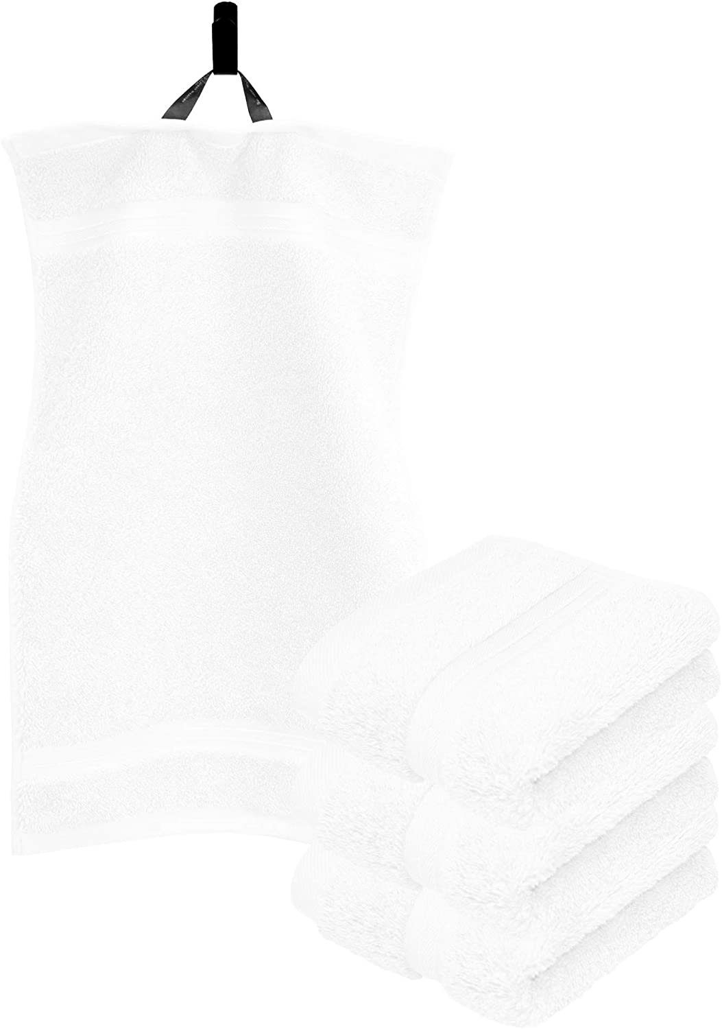 Lashuma Gästehandtücher Linz, Frottee (4-St), kleine Handtücher für Bad 30x50 cm weiß