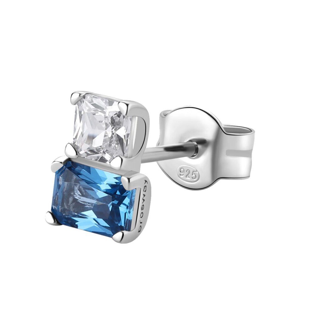 Brosway Ohrring-Set Eleganter silberner Einzelohrring mit Zirkonen Fancy FFB06