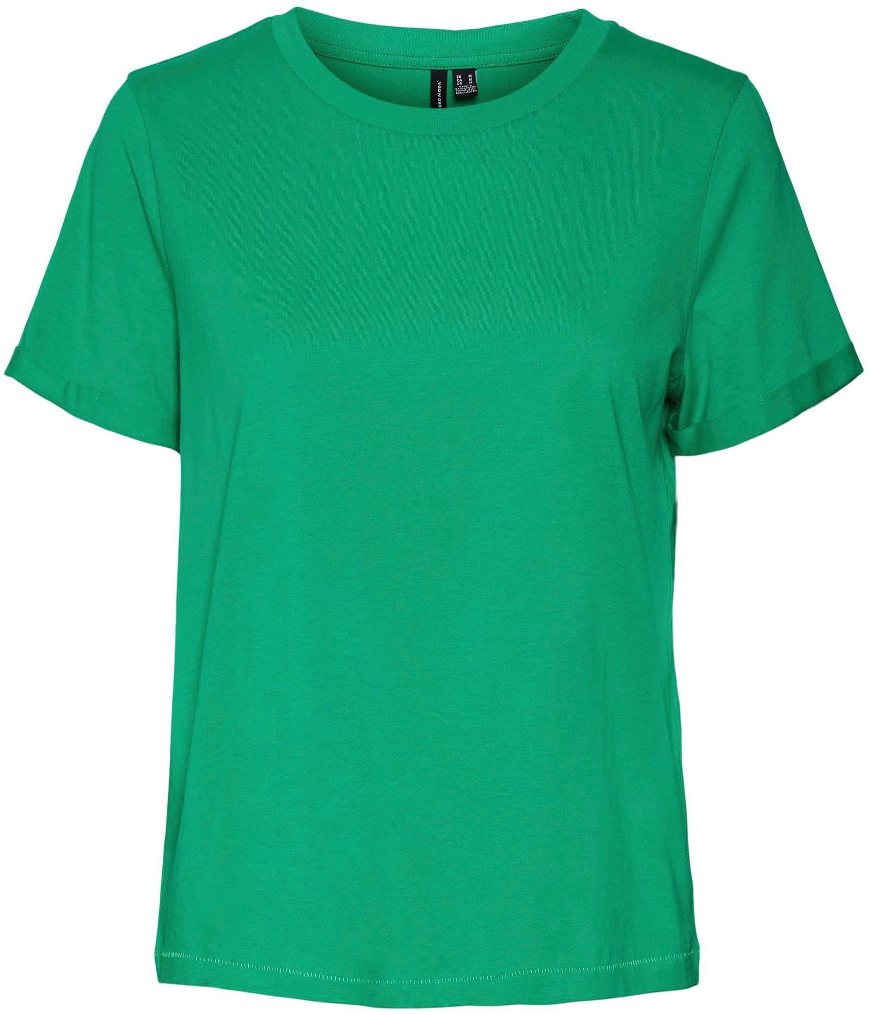 Bright NOOS T-SHIRT VMPAULA Vero Moda Green Kurzarmshirt S/S