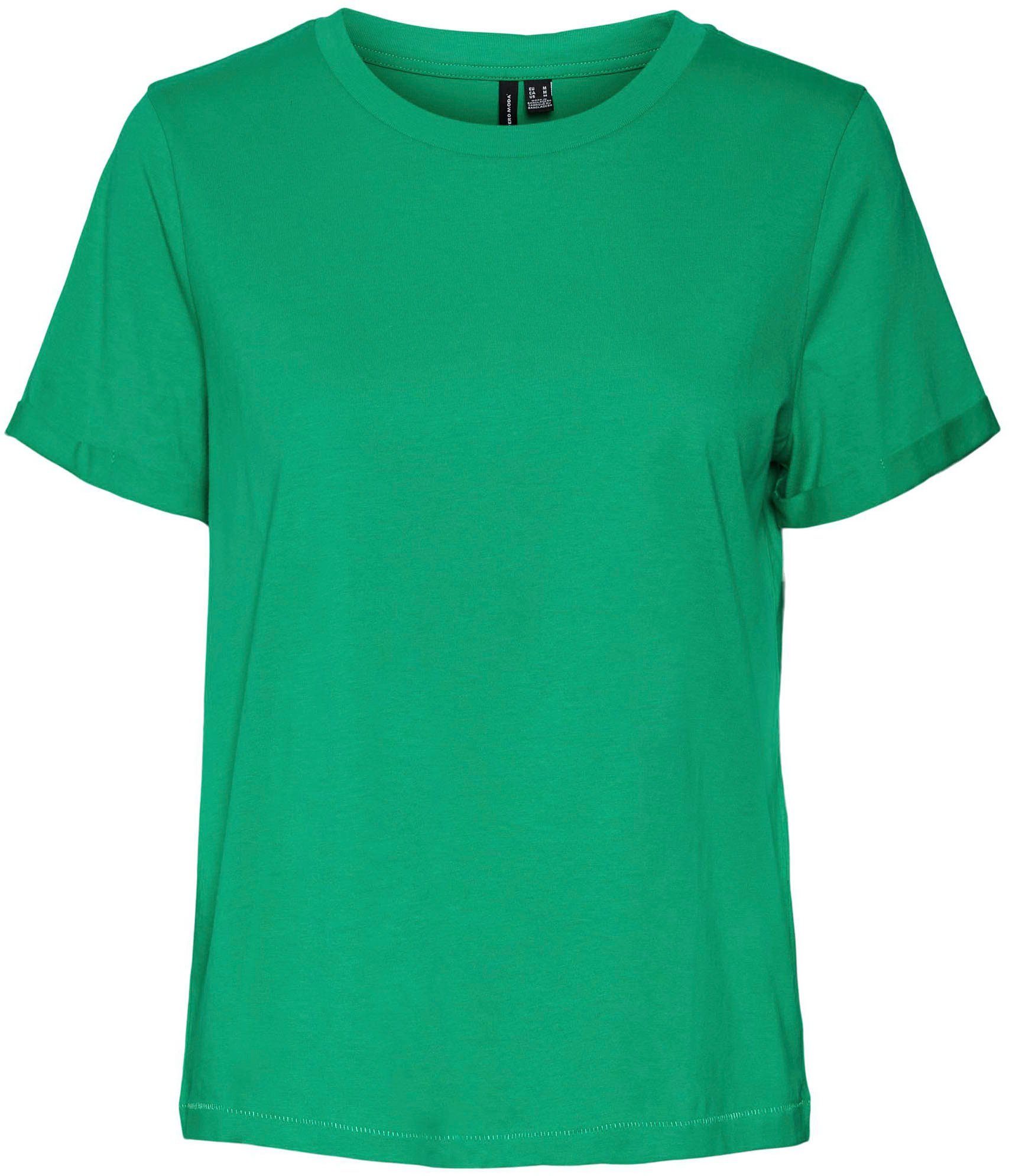 Vero Moda Kurzarmshirt VMPAULA S/S T-SHIRT NOOS Baumwolle, regular fit. Reduzierter Preis € 9,99. Unverbindliche Preisempfehlung € 14,99